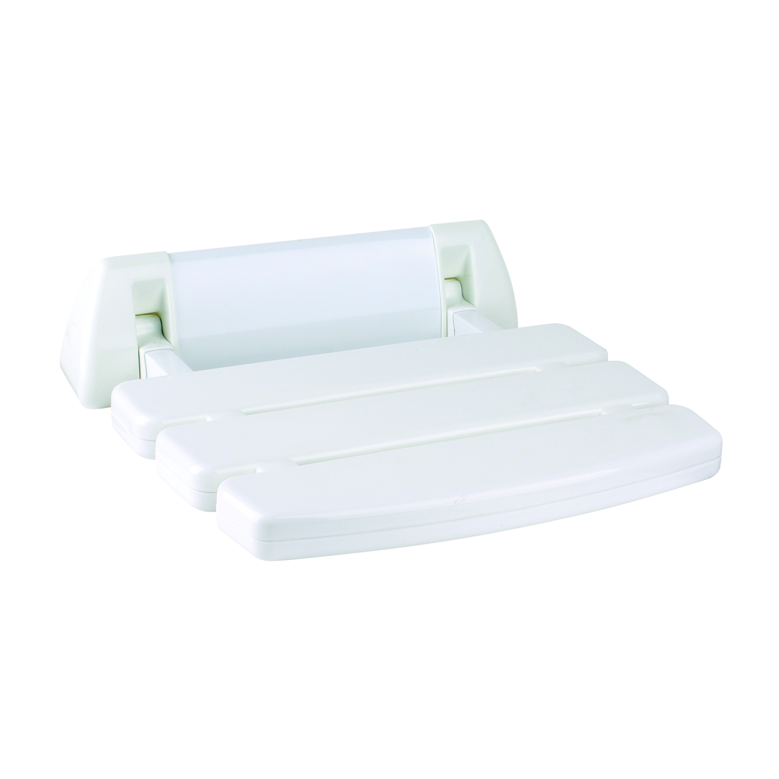 Siège de douche relevable blanc à lattes PRESTO - 60582