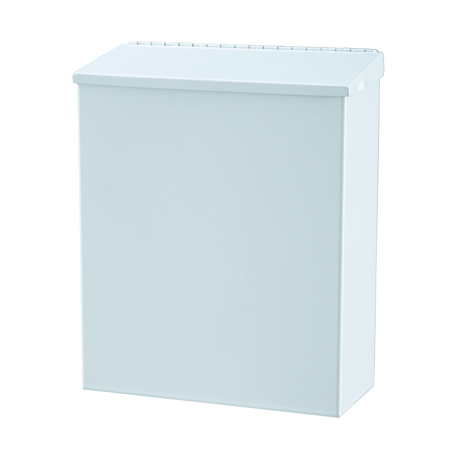 Poubelle murale 7 L acier époxy blanc 285 mm PRESTO - 60628