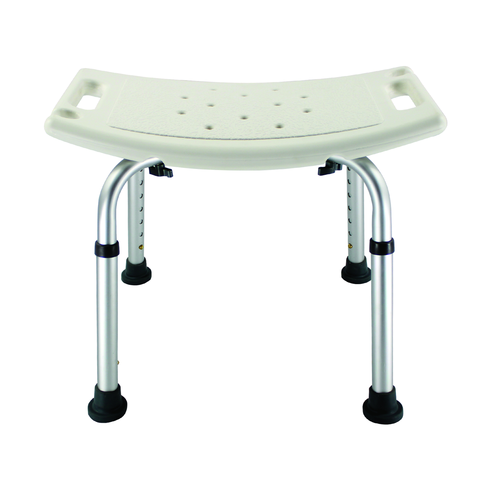 Banc de douche blanc hauteur réglable 7 positions sans dosseret PRESTO - 60647