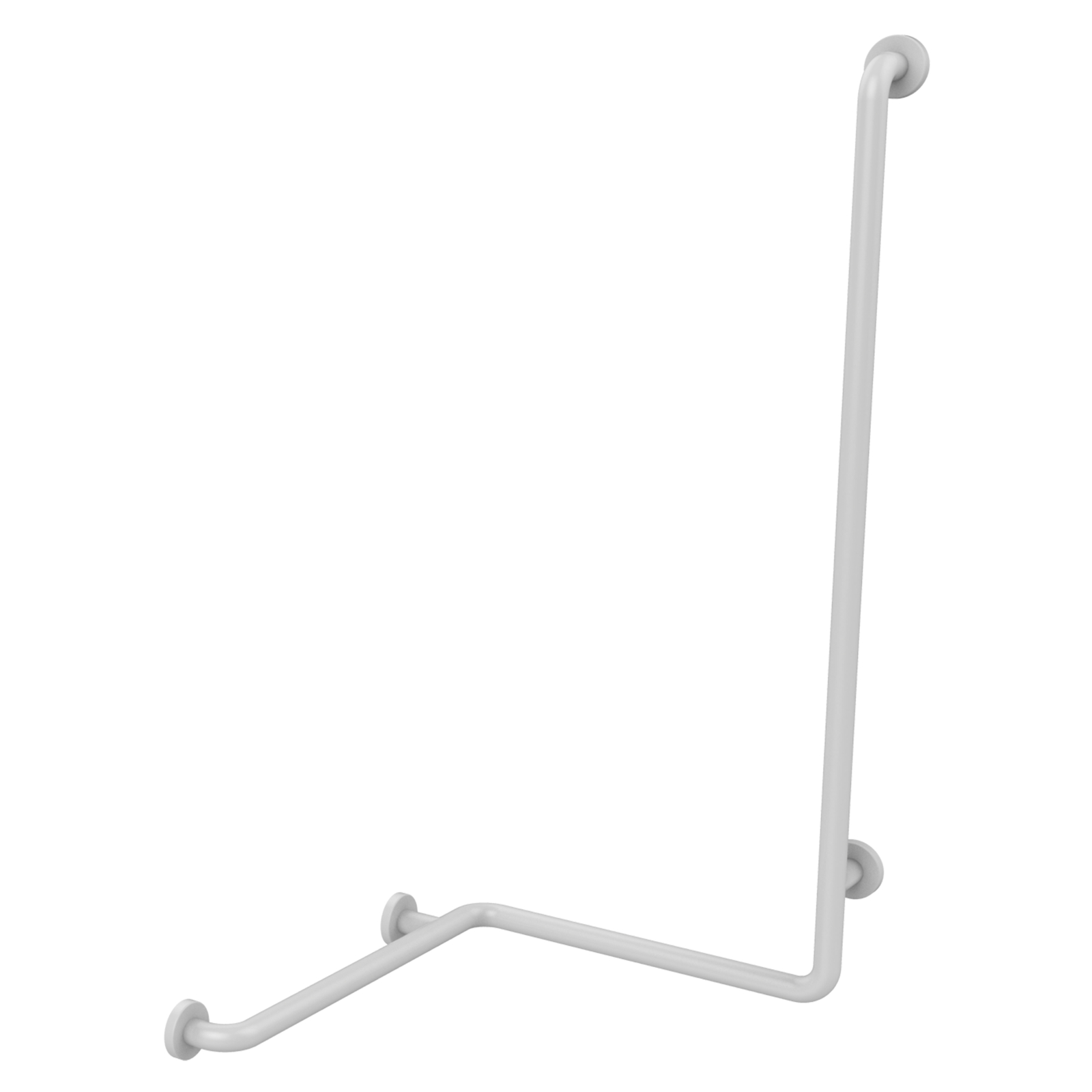 Barre d'angle aluminium gainé ABS antibactérien ø34 mm blanc 1150 x 660 x 560 mm PRESTO - 60724