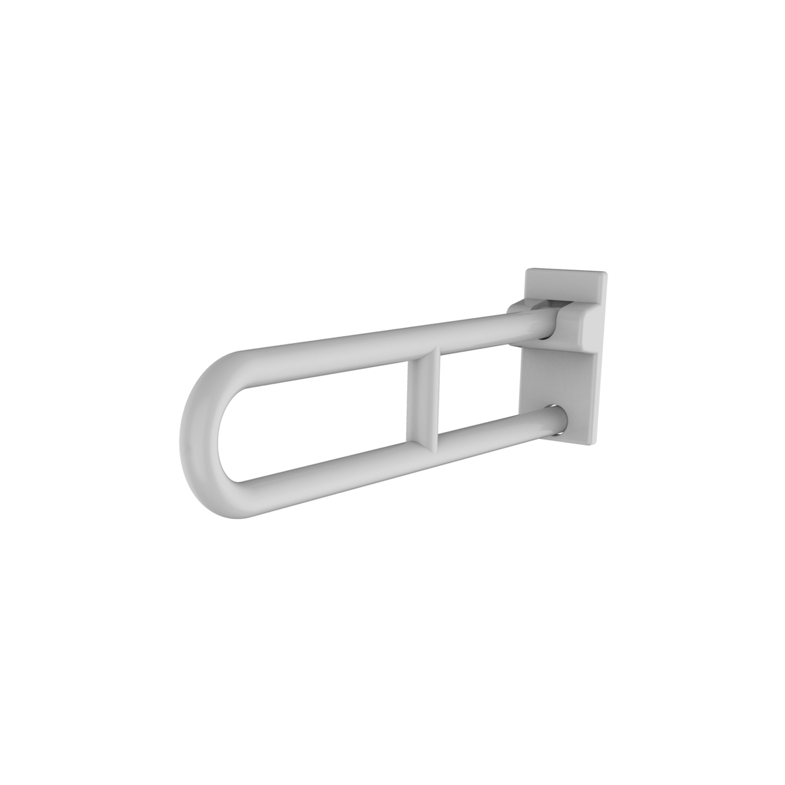 Barre relevable sans béquille ø34 650 mm aluminium ABS antibactérien blanc PRESTO - 60809