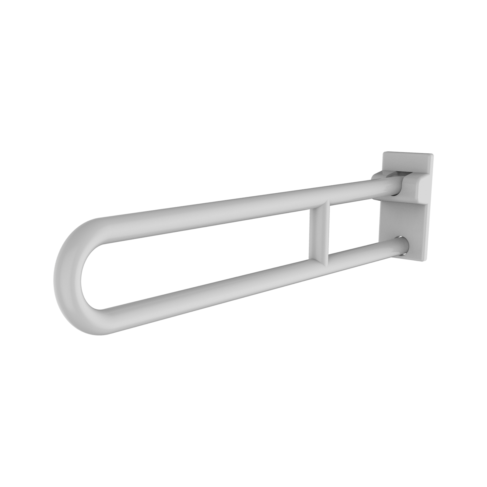 Barre relevable ø34 mm 850 mm aluminium blanc ABS antibactérien sans béquille PRESTO - 60812