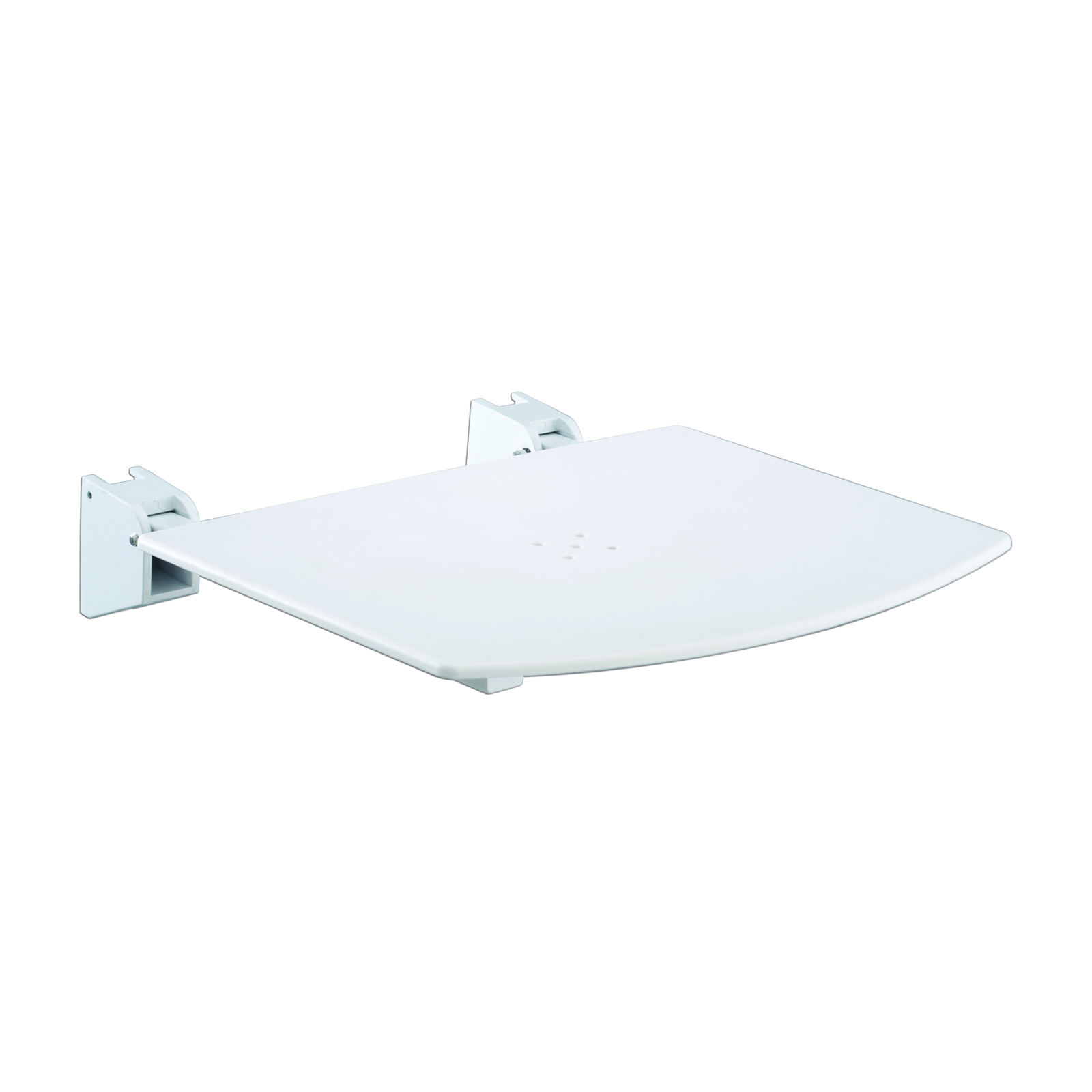 Siège de douche mural relevable antibactérien sans dosseret blanc PRESTO - 60815