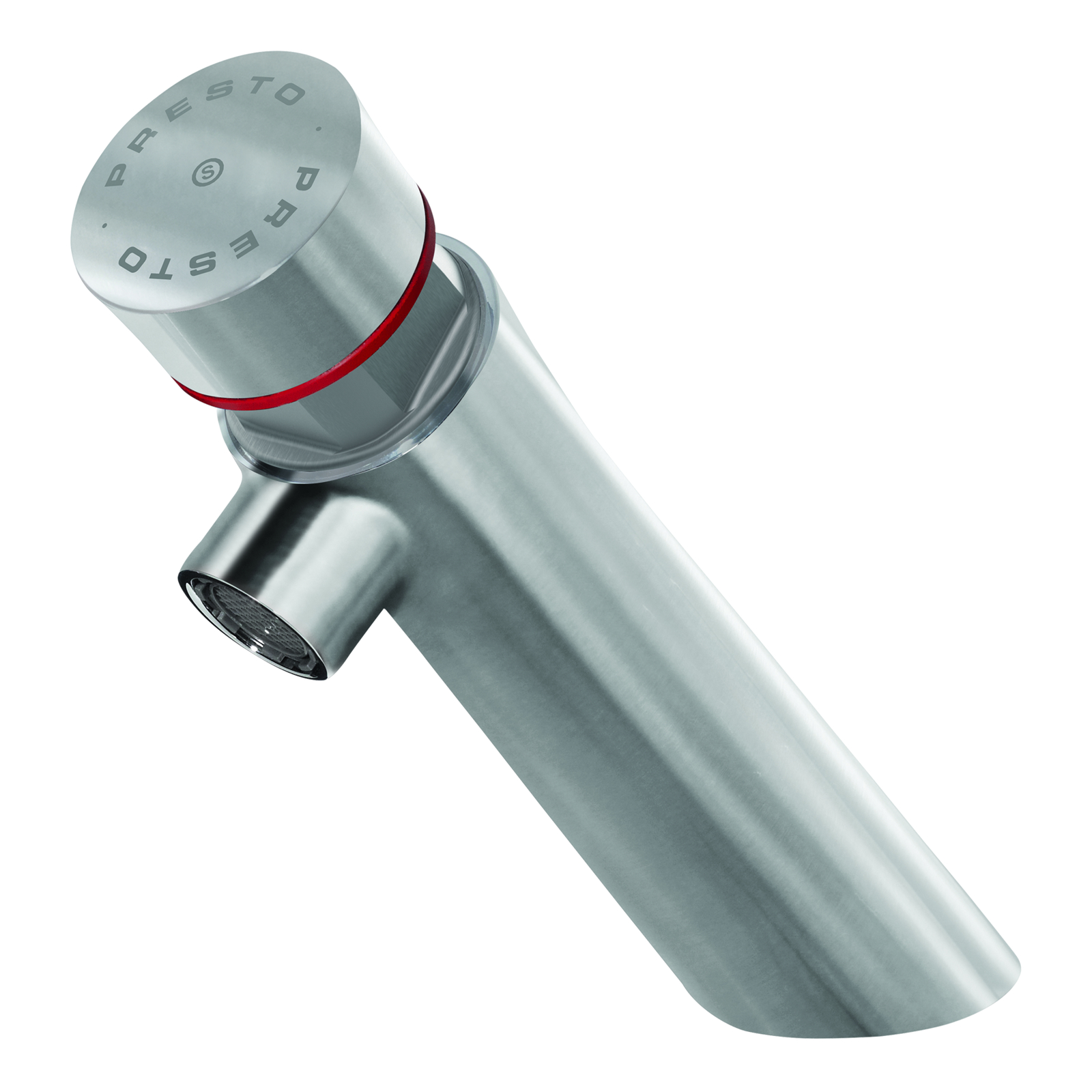Robinet simple temporisé 7 s 3 l/min S inox PRESTO - 65305