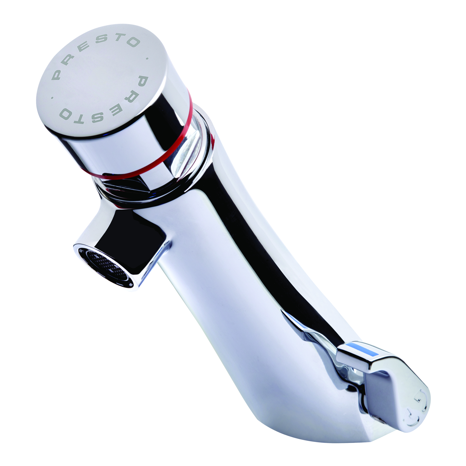 Robinet mitigeur sur plage 15 sec 3 l/min chrome avec robinets d'arrêt PRESTO - 68400