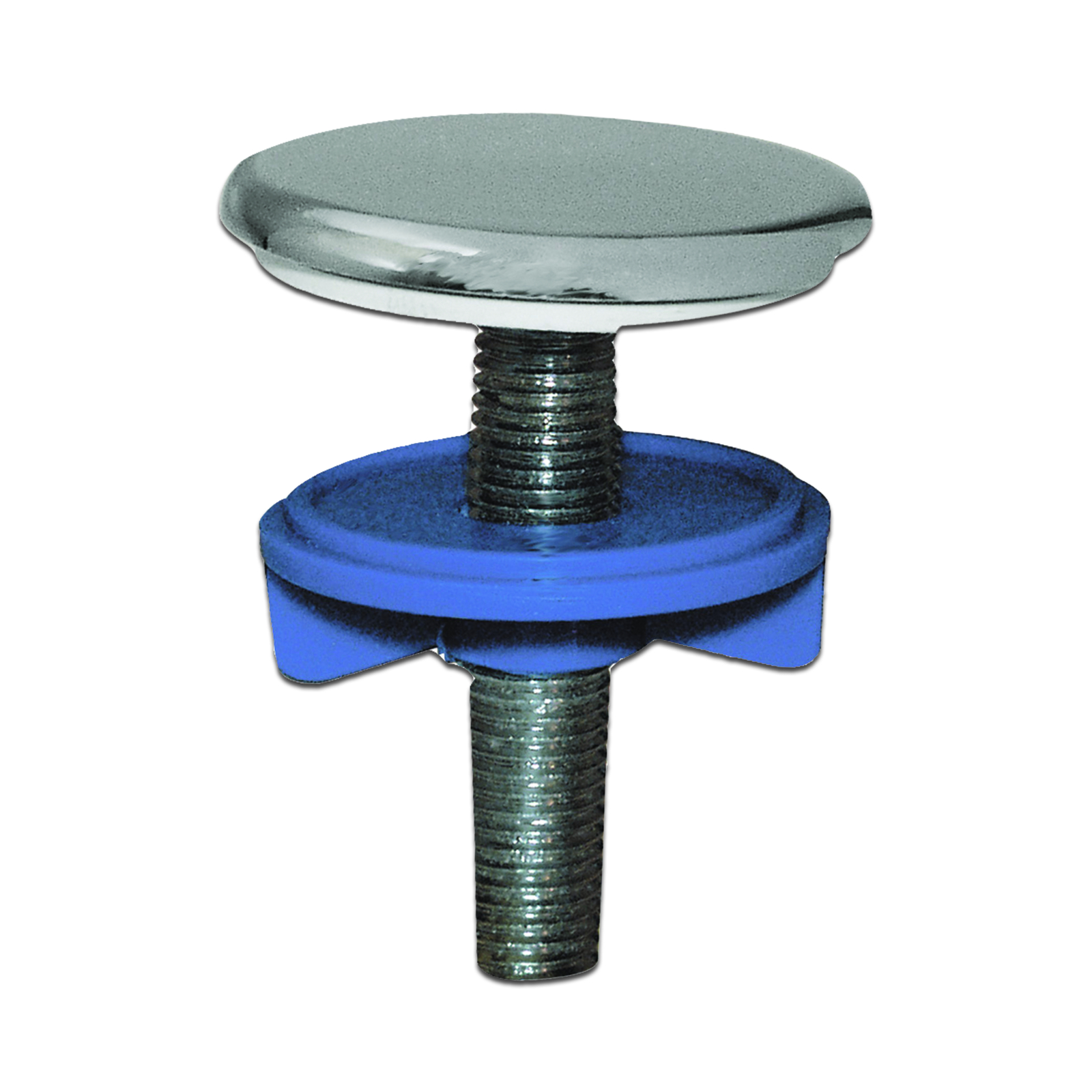 Cache trou évier lavabo Ø50 mm chromé avec cale PRESTO - 70340