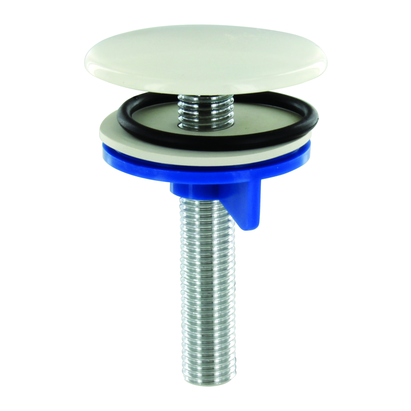 Cache trou évier lavabo Ø50 mm blanc avec cale PRESTO - 70341