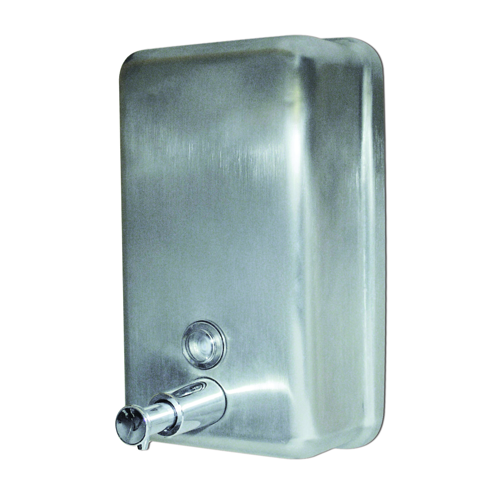 Distributeur de savon mural mécanique 1,2 L inox 304 avec fenêtre de contrôle PRESTO - 70632
