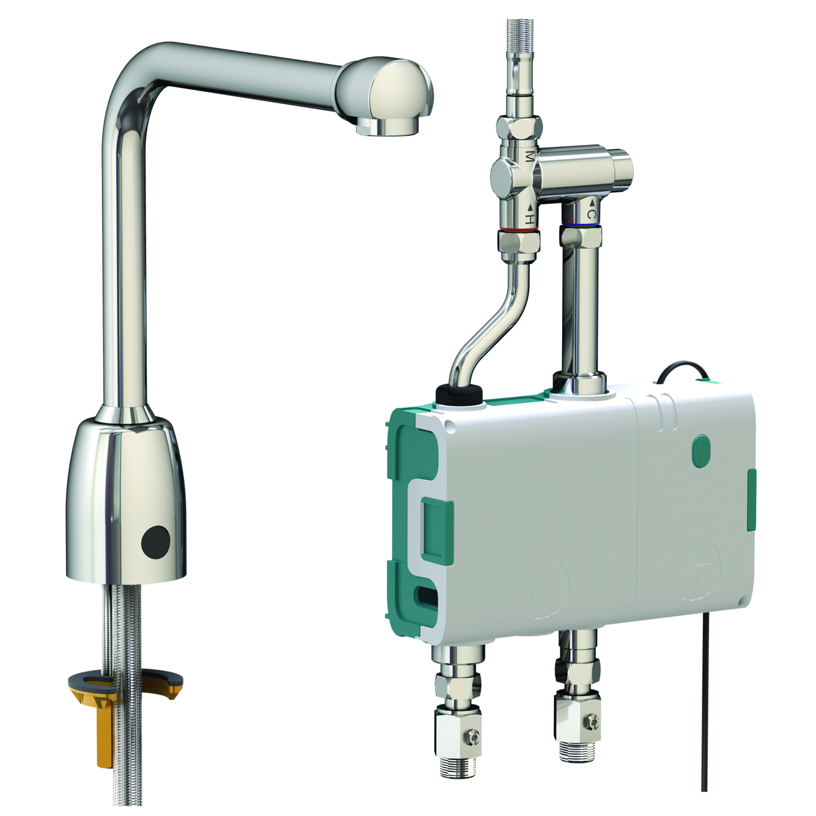 Kit boîtier électronique Mastermix avec rejet bec orientable S200 H200 230V 6l/min SANIFIRST - 74012