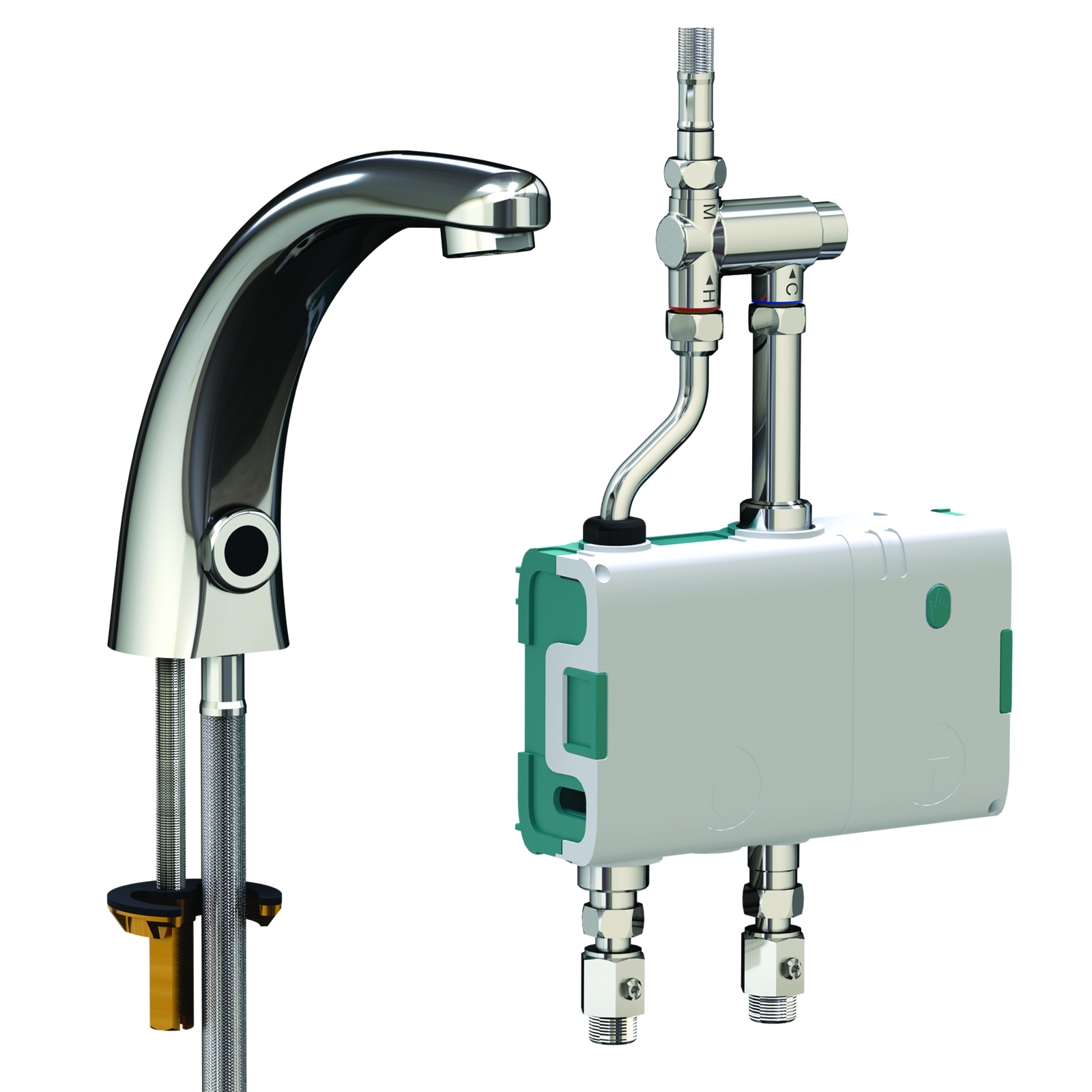 Kit boîtier électronique Mastermix avec rejet bec orientable S147 H122 version pile SANIFIRST - 74015