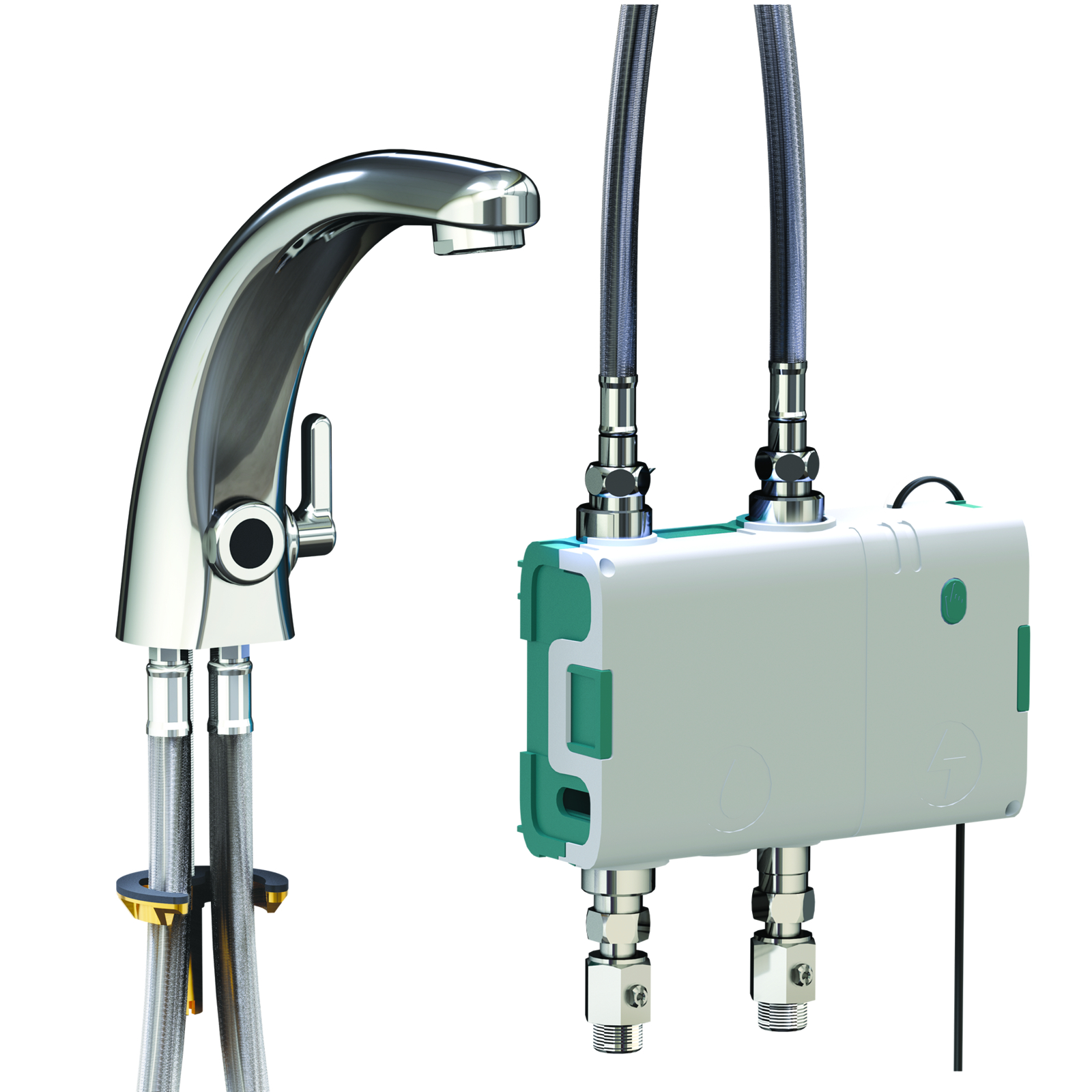 Kit boîtier électronique Mastermix mitigeur bec fixe S147 H122 230V avec électrovannes SANIFIRST - 74016