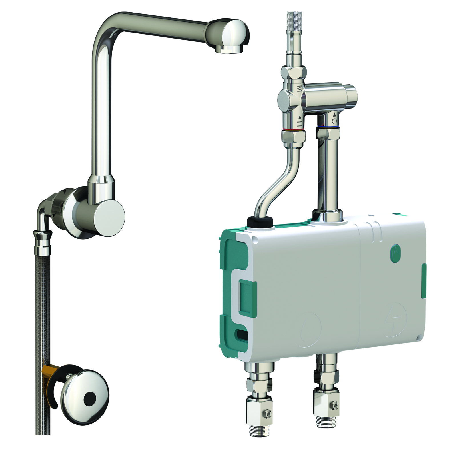 Kit boîtier électronique Mastermix avec rejet bec fixe S200 x S170 pile non fournie SANIFIRST - 74021