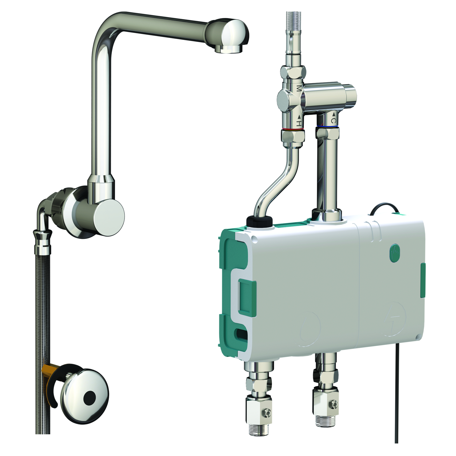 Kit boîtier électronique Mastermix avec rejet bec orientable S200 x H170 230V avec régulateur thermostatique SANIFIRST - 74022