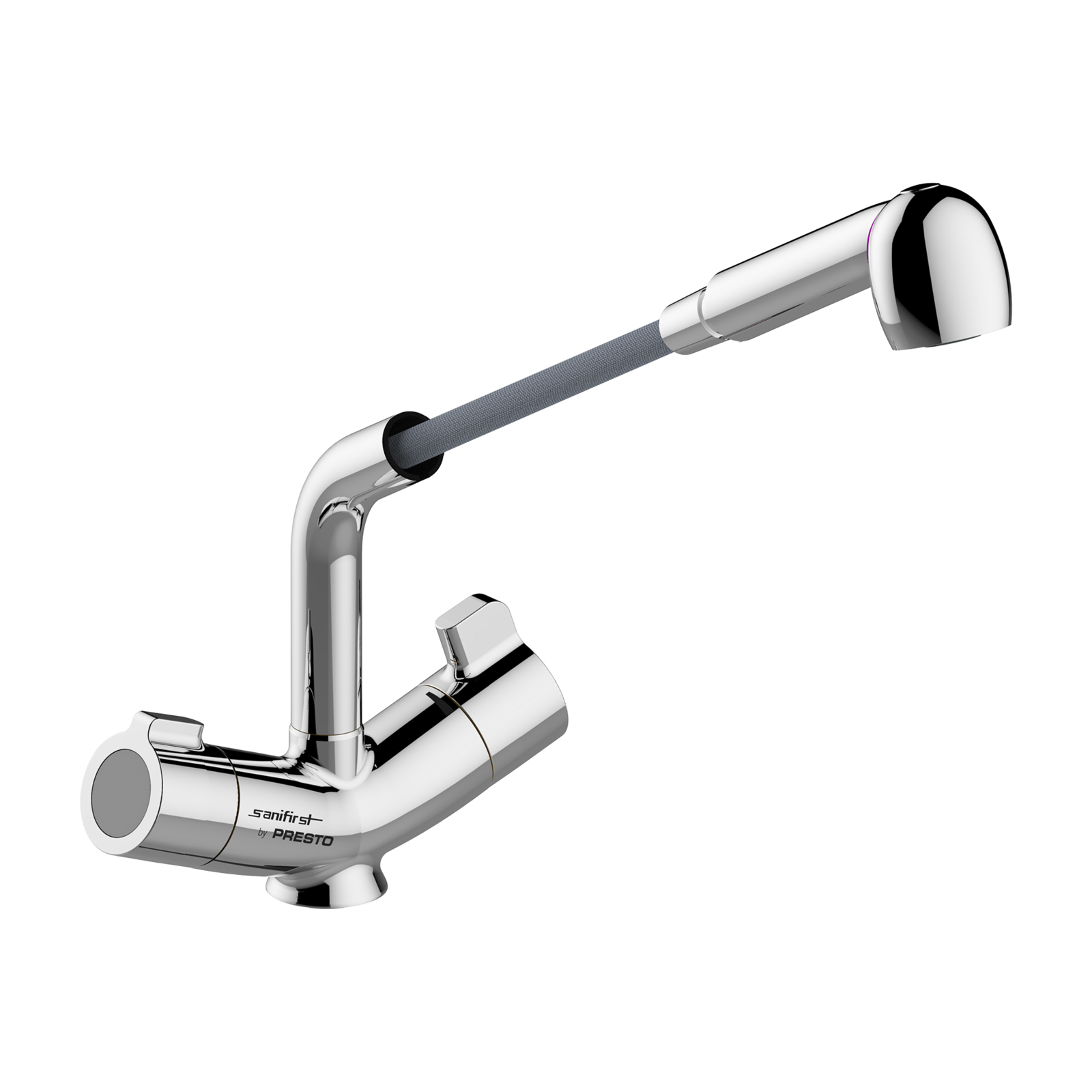 Mitigeur thermostatique paillasse bébé douchette extractible bec orientable SANIFIRST - 74051