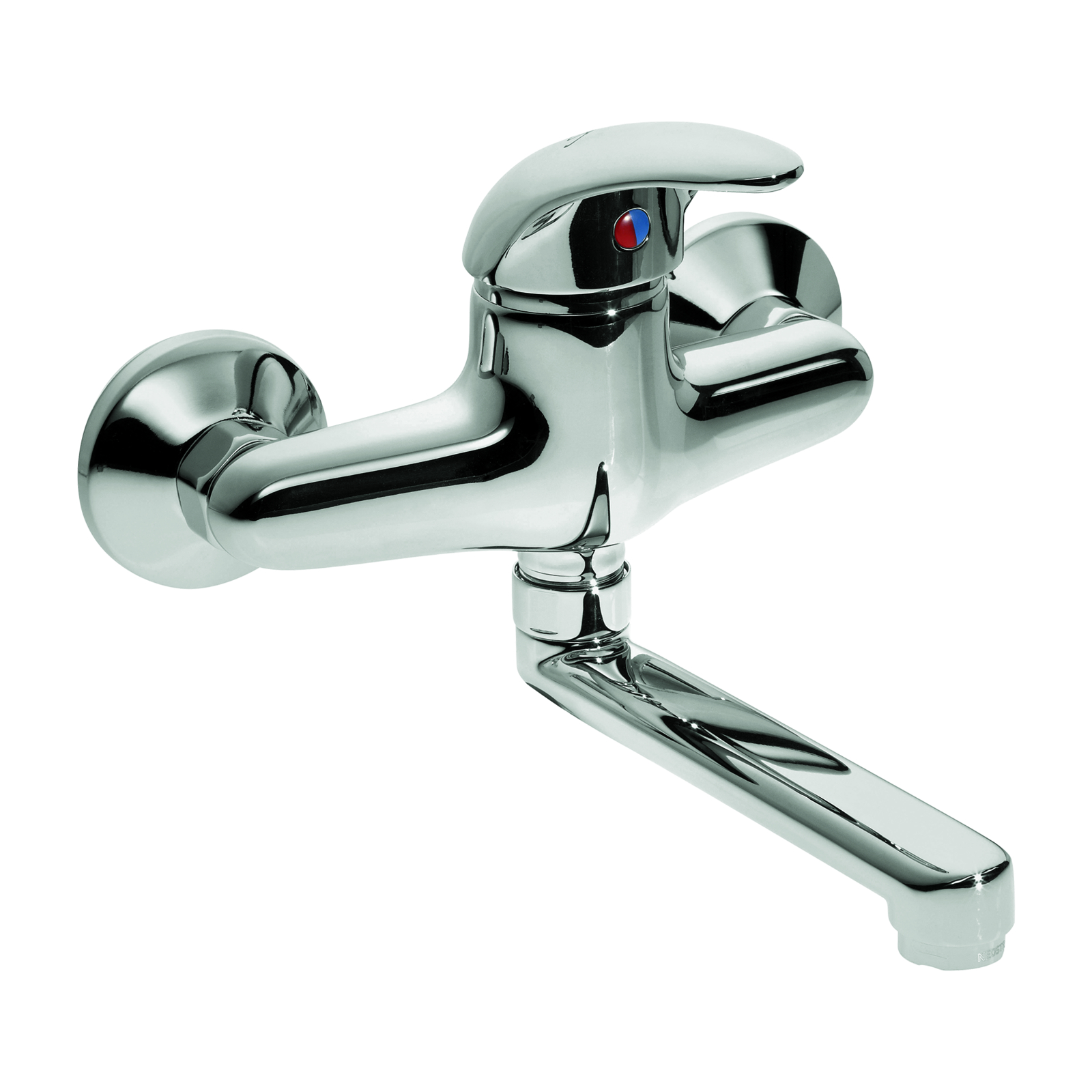 Mitigeur évier entraxe 150 mm manette pleine courte bec orientable SANIFIRST - 75030