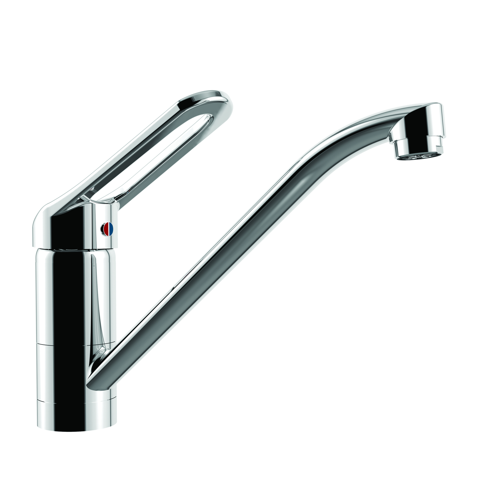 Mitigeur évier hospitalier céramique Ø40 h160 bec fixe ou orientable SANIFIRST - 75041