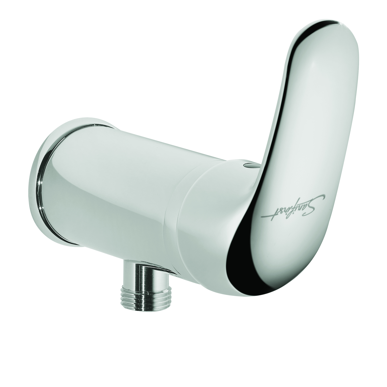Mitigeur douche monotrou sortie basse manette haute avec flexible 350 mm SANIFIRST - 75077
