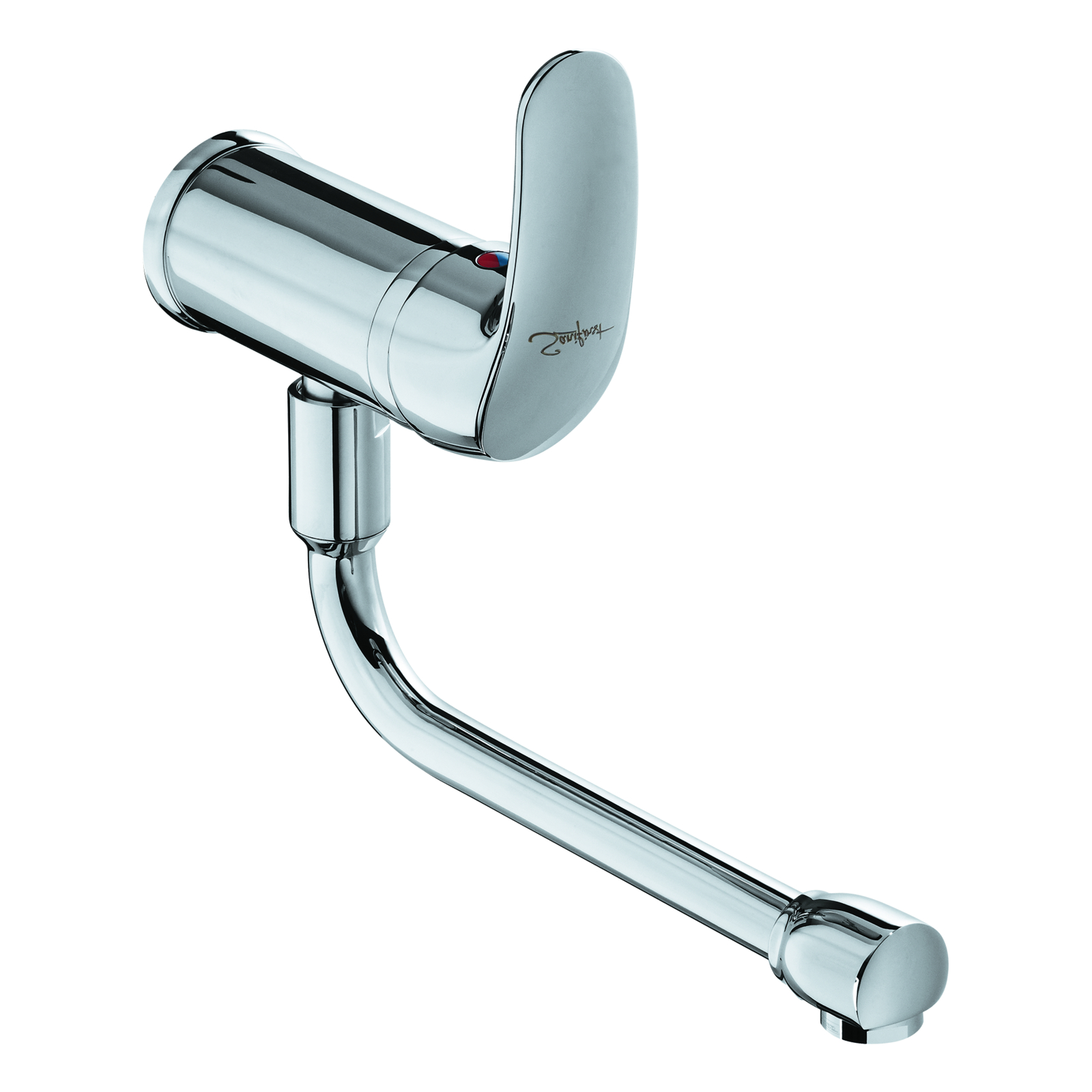 Mitigeur évier mural bec dessous orientable manette pleine SANIFIRST - 75079