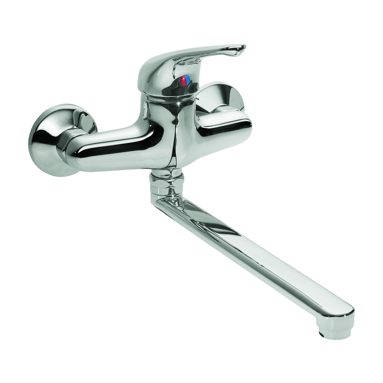 Mitigeur d'évier 150 mm manette pleine courte bec orientable SANIFIRST - 75096