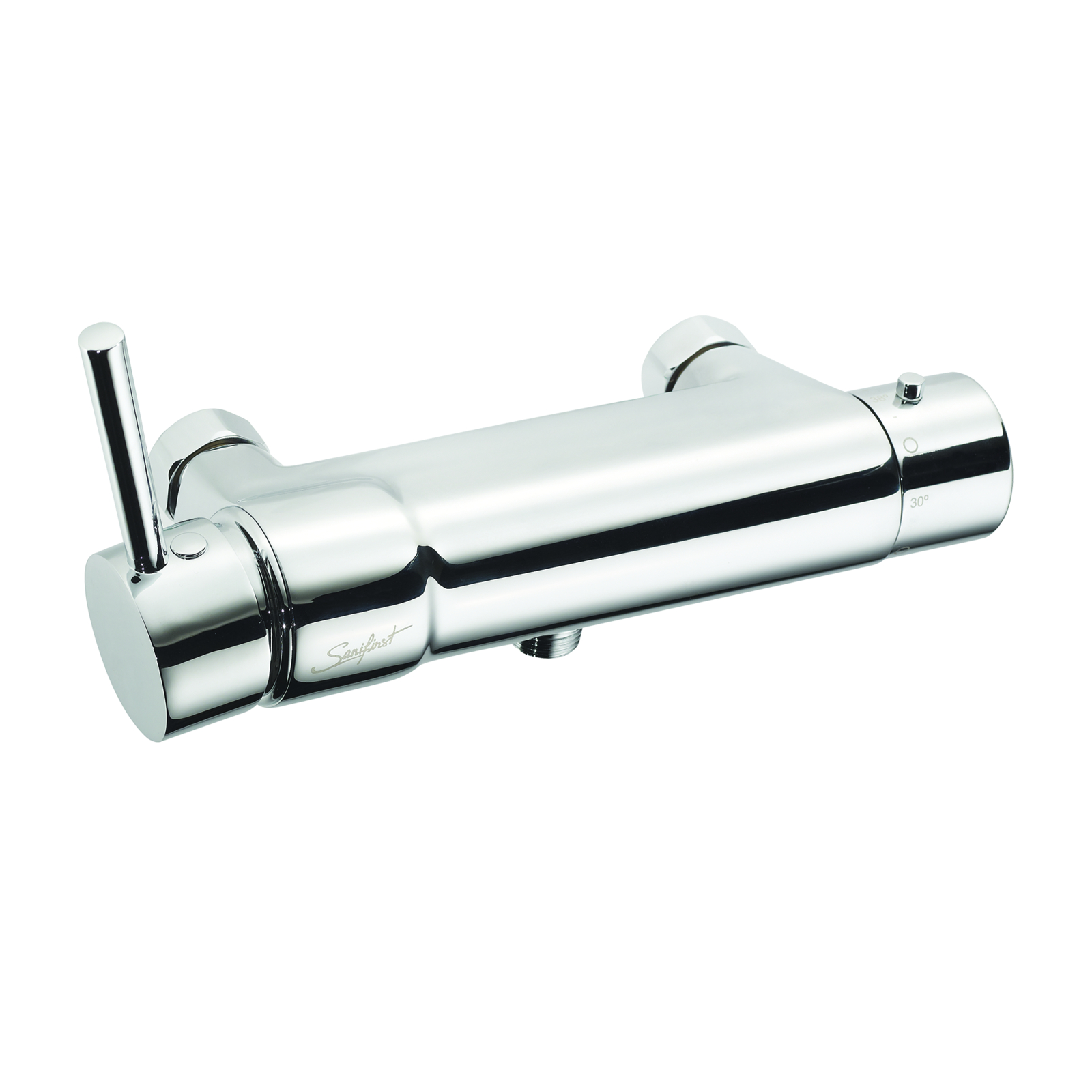Mitigeur thermostatique douche manette bas butée 38°C SANIFIRST - 75116