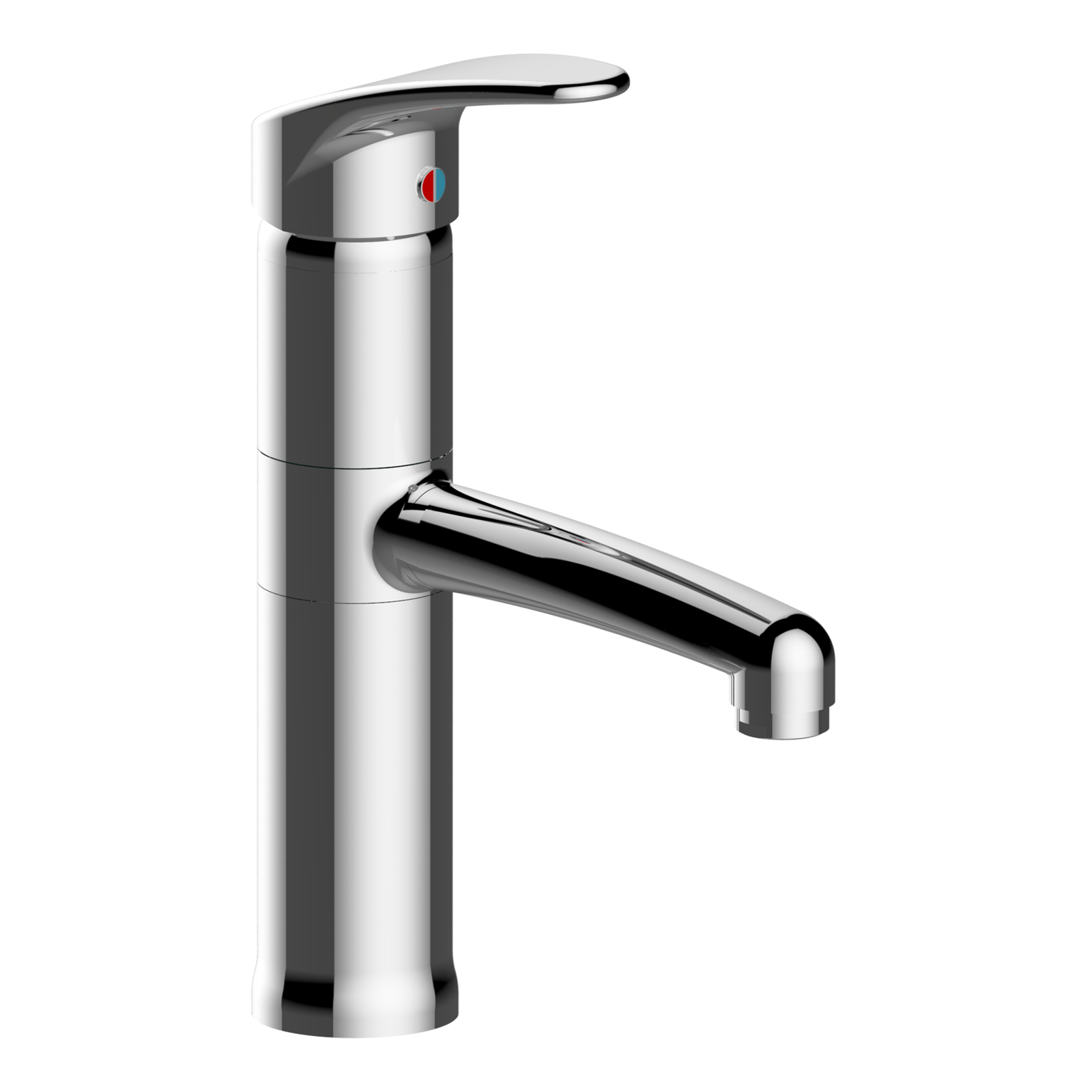 Mitigeur lavabo céramique Ø40 h100 s150 bec fixe ou orientable SANIFIRST - 75124