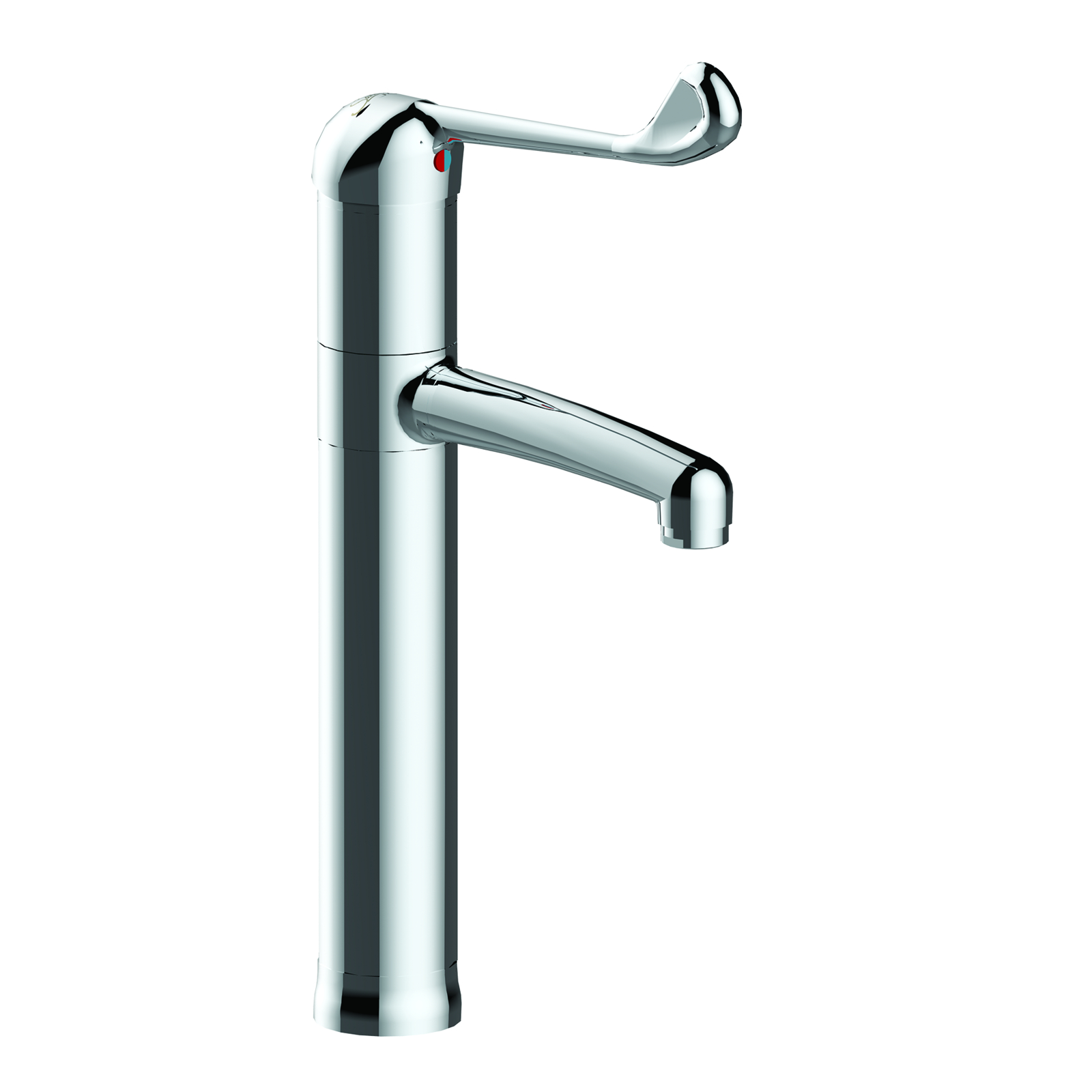 Mitigeur hospitalier céramique Ø40 h200 s150 bec fixe ou orientable SANIFIRST - 75131