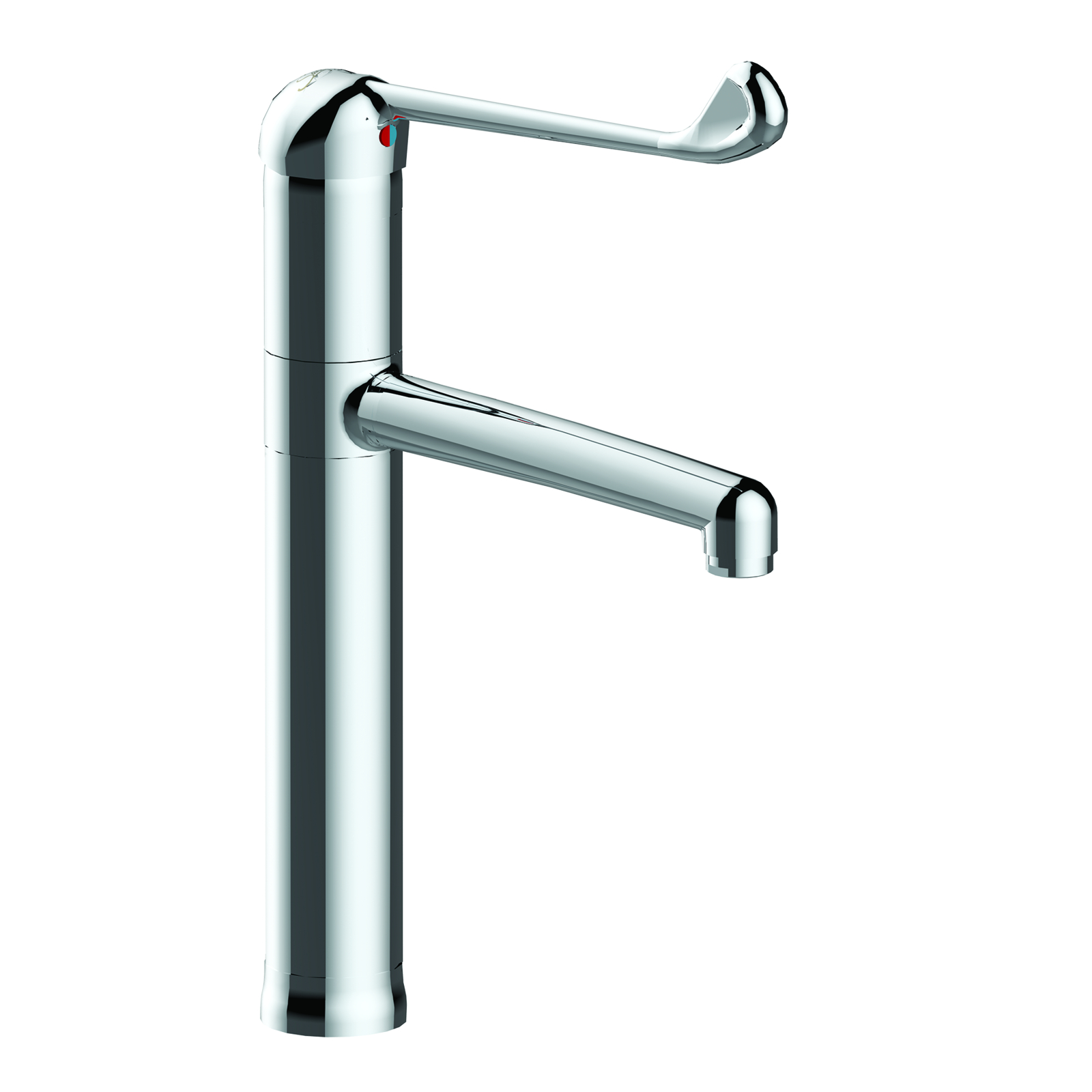 Mitigeur hospitalier cartouche EP hauteur 200 mm bec fixe ou orientable SANIFIRST - 75136