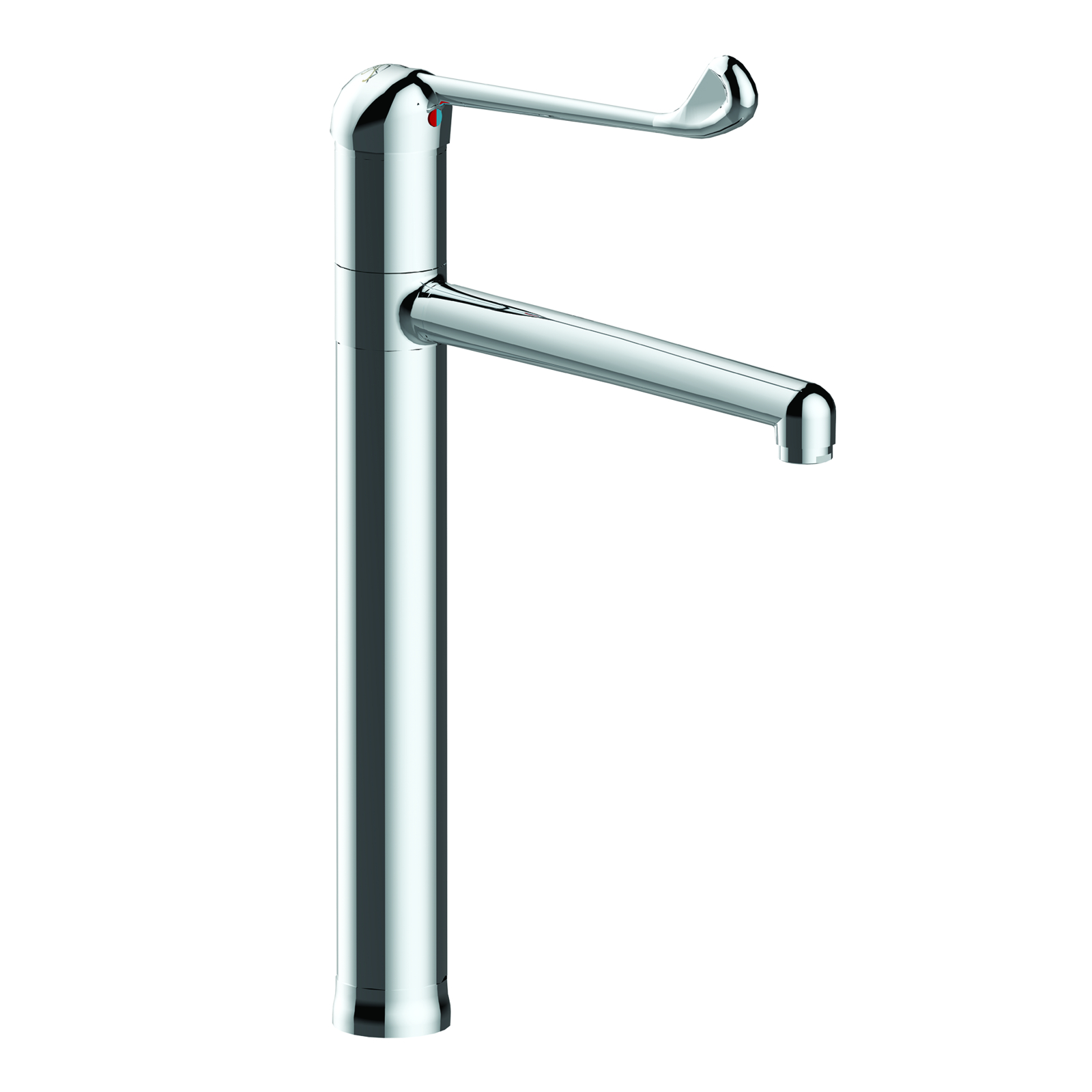 Mitigeur hospitalier céramique Ø40 h300 s250 bec fixe ou orientable SANIFIRST - 75145