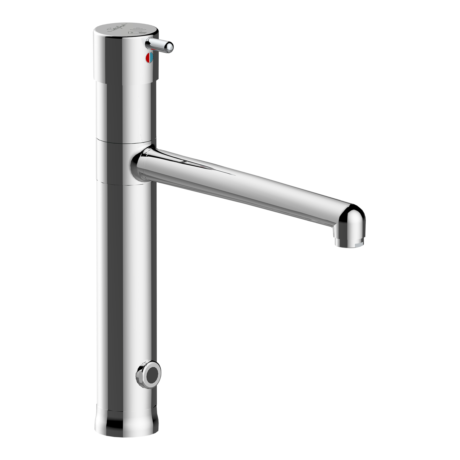 Mitigeur électronique hospitalier hauteur 200 mm saillie 250 mm bec fixe ou orientable pile SANIFIRST - 75171