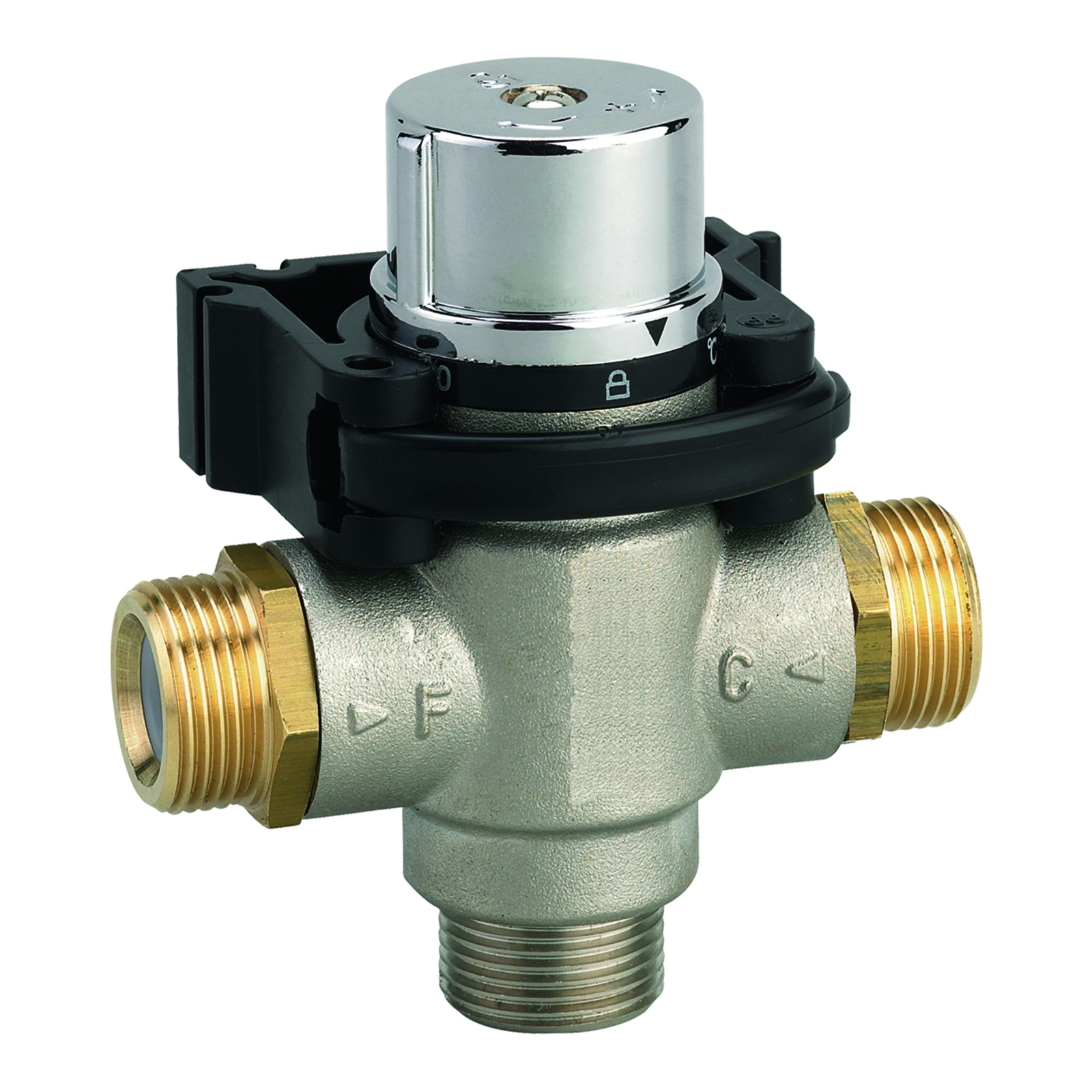 Régulateur thermostatique préréglé M G 3/4'' avec clapets anti-retour SANIFIRST - 75257