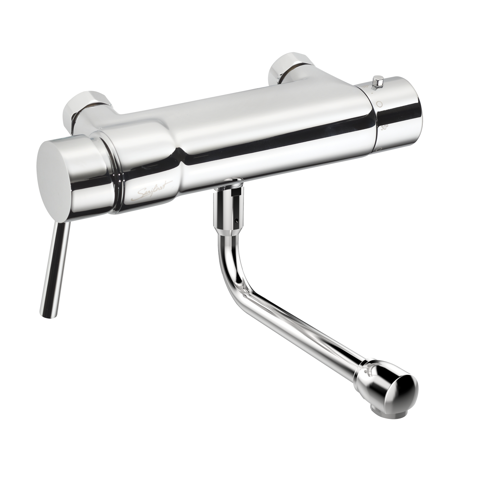 Mitigeur thermostatique évier bec dessous manette bas sécurité anti-brûlure SANIFIRST - 75317