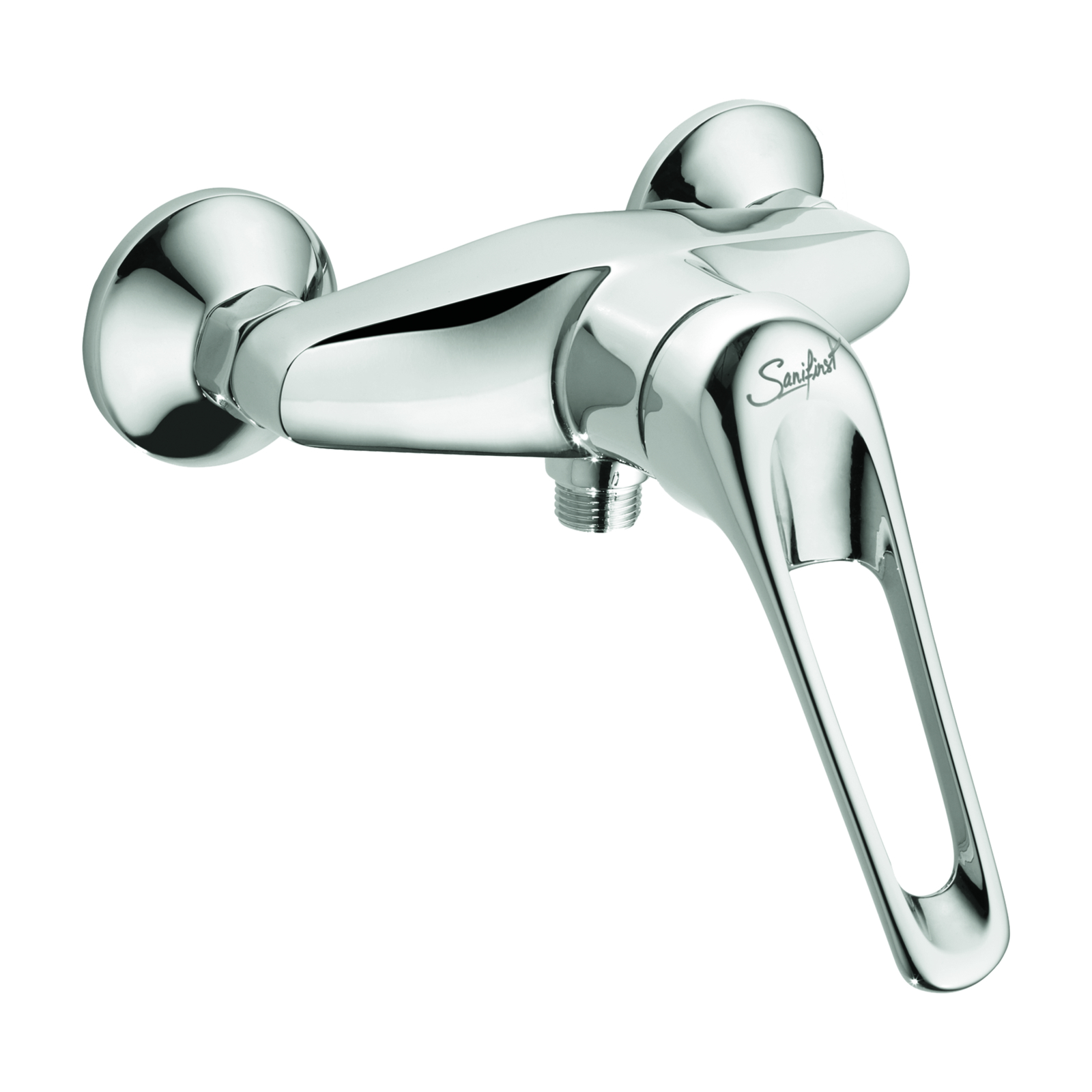 Mitigeur de douche mural entraxe 150 mm manette ajourée longue SANIFIRST - 75600