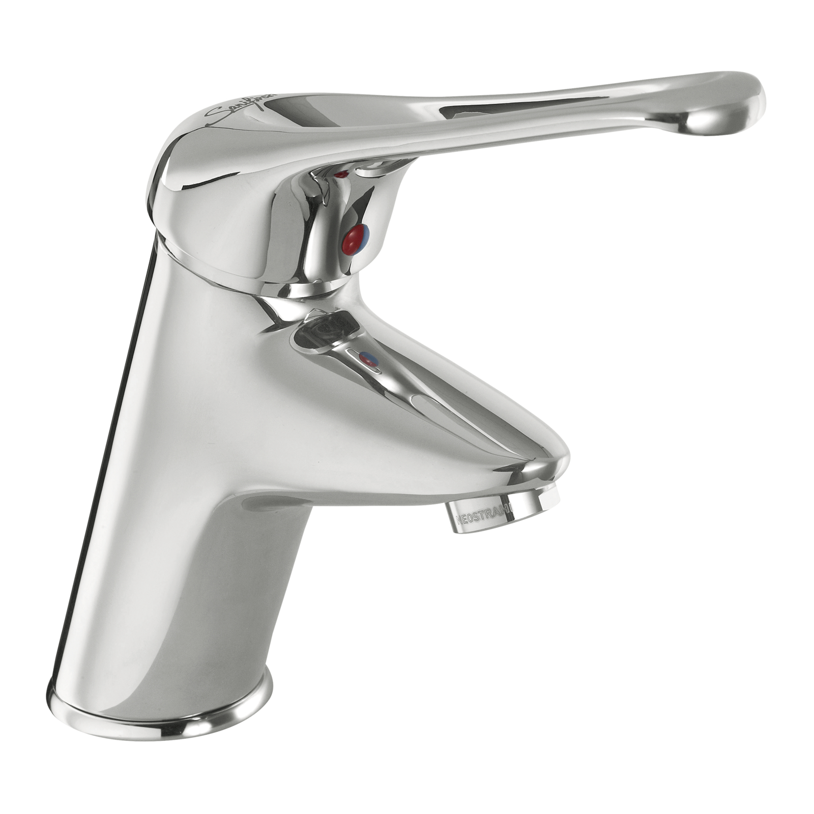 Mitigeur lavabo bec fixe 78,5 mm manette ajourée sans vidage SANIFIRST - 75609
