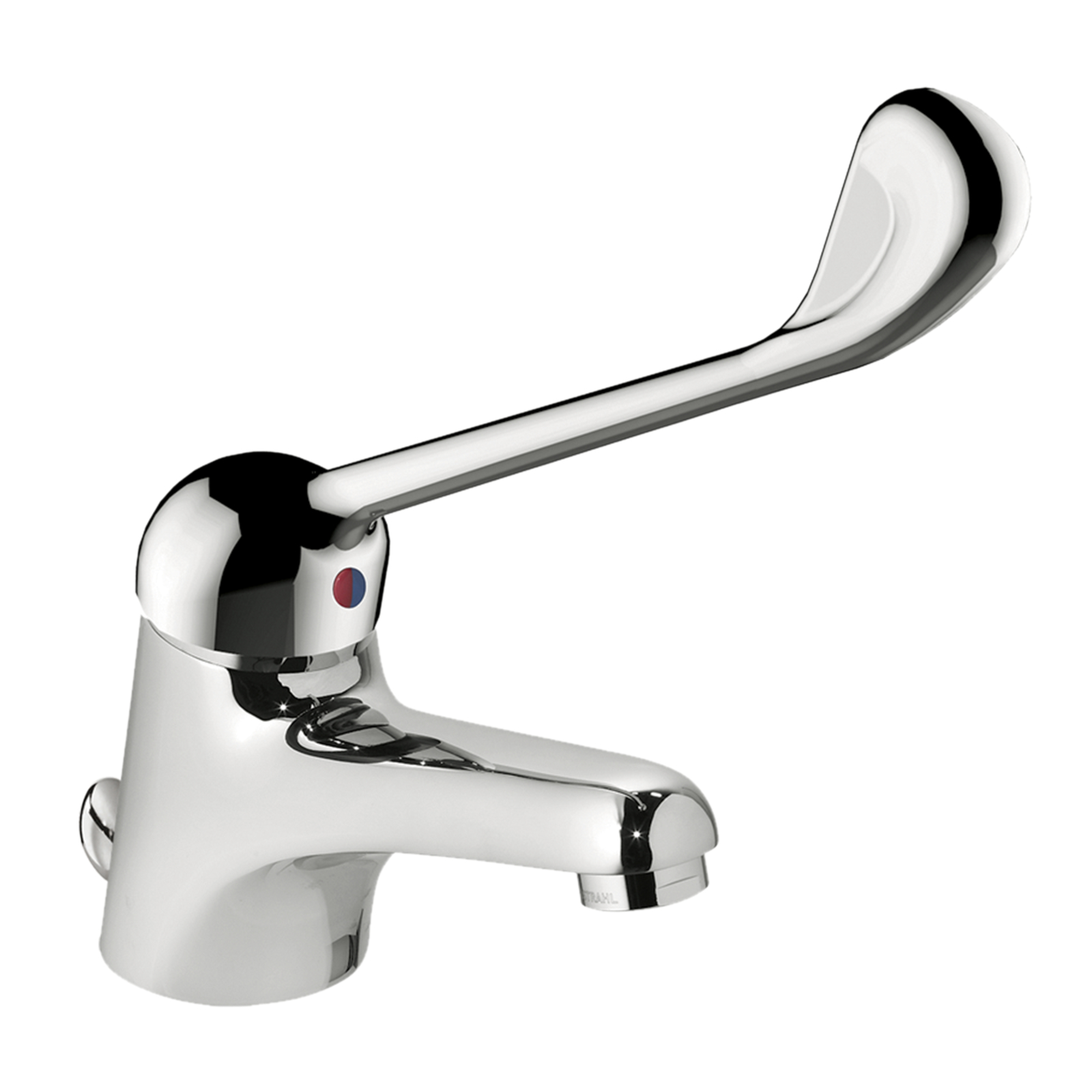 Mitigeur lavabo bec fixe h 53,5 mm commande coude avec vidage SANIFIRST - 75614