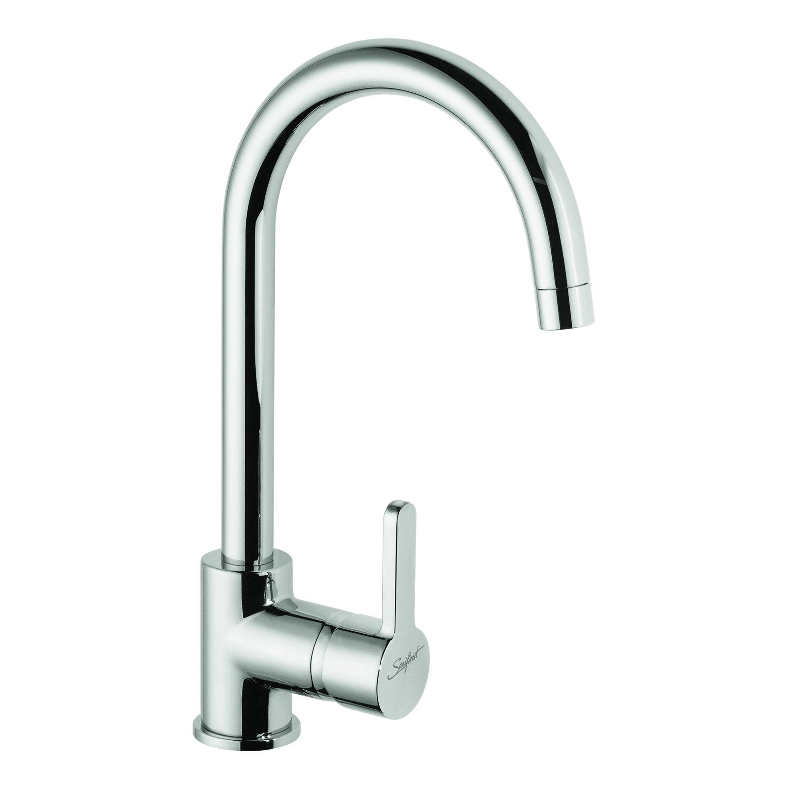 Mitigeur d'évier bec orientable haut 220 mm manette fil SANIFIRST - 75623