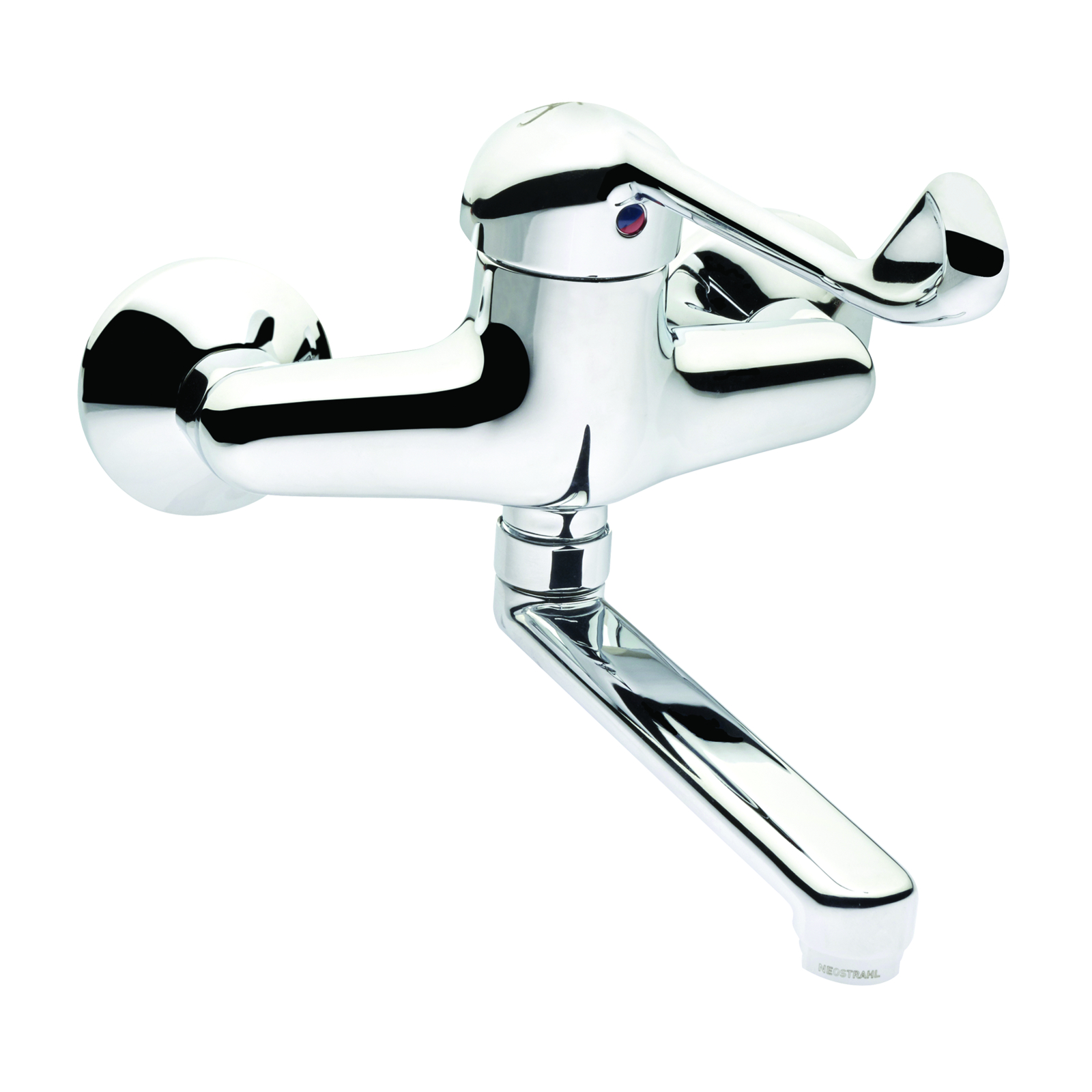 Mitigeur d’évier mural entraxe 150 mm saillie 240 mm commande au coude SANIFIRST - 75626