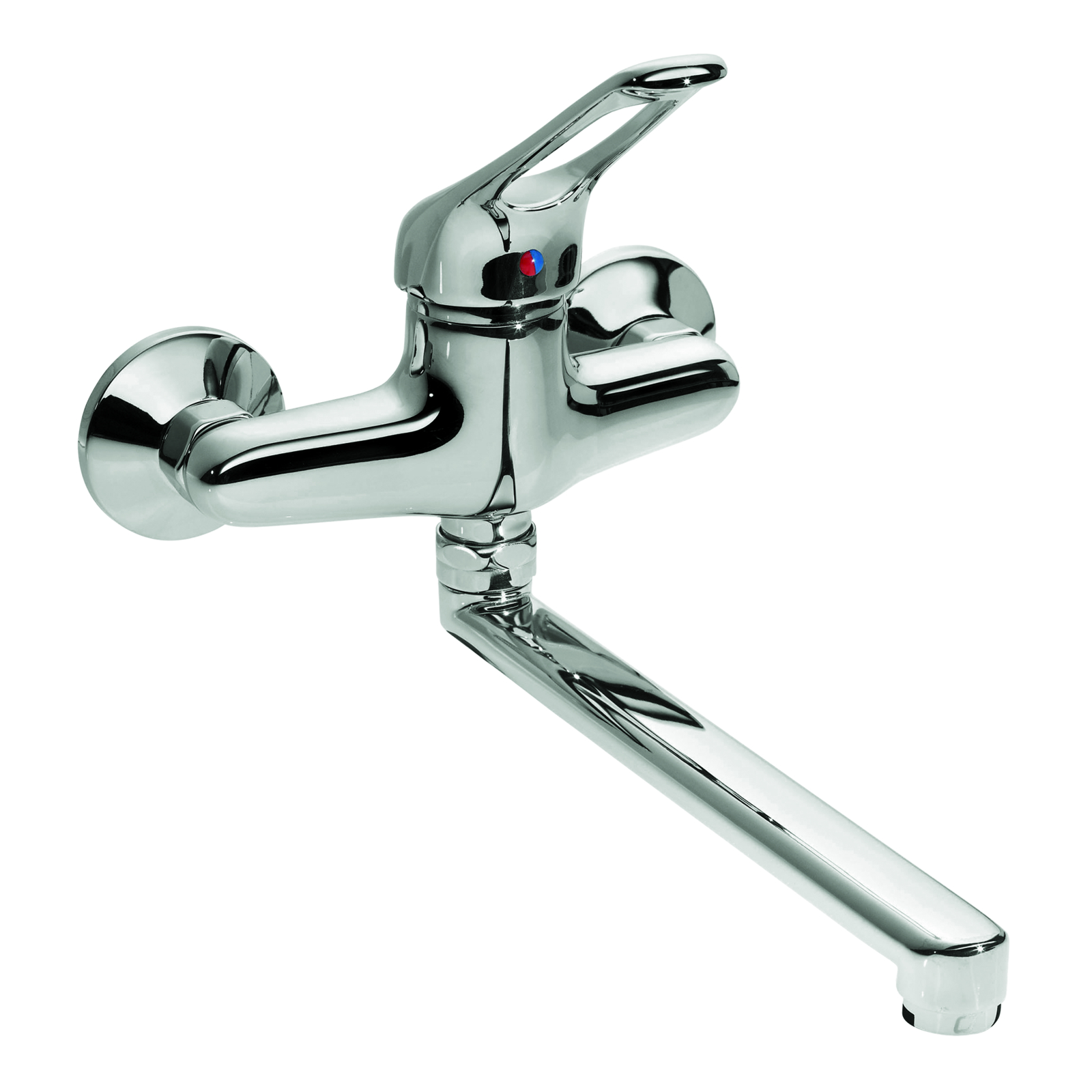 Mitigeur d’évier mural entraxe 150 mm saillie 240 mm manette ajourée SANIFIRST - 75627
