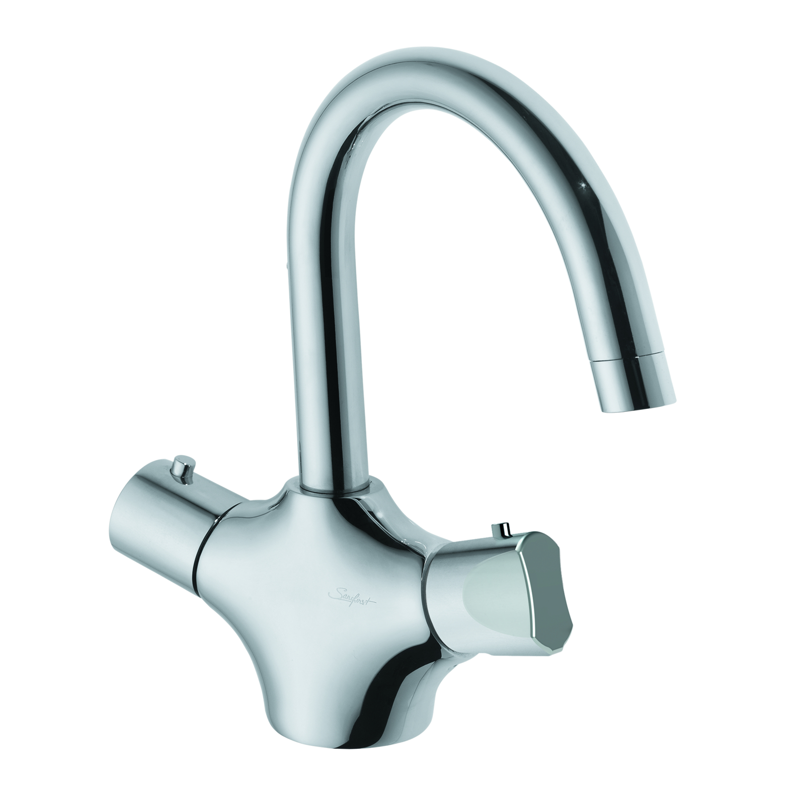 Mitigeur thermostatique lavabo sans vidage h 164 mm SANIFIRST - 75631