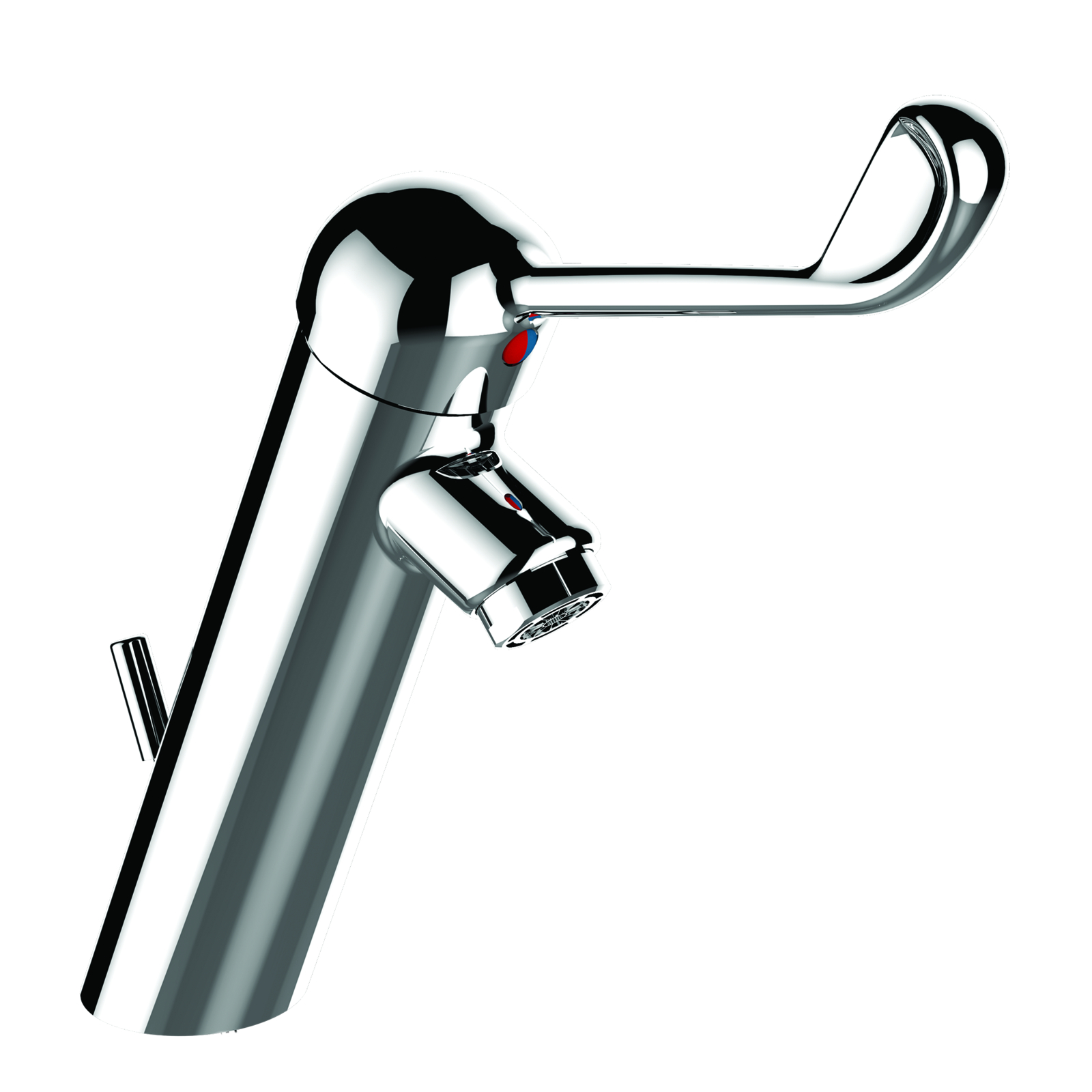 Mitigeur lavabo commande au coude CØ35 h100 mm avec vidage SANIFIRST - 75840