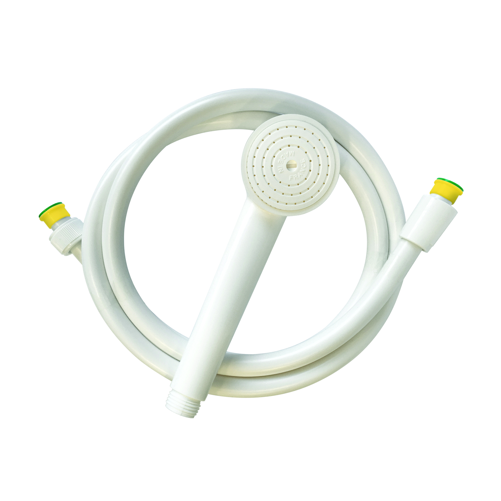 Kit jetable douchette et flexible anneau jaune 25 pièces SANIFIRST - 75863