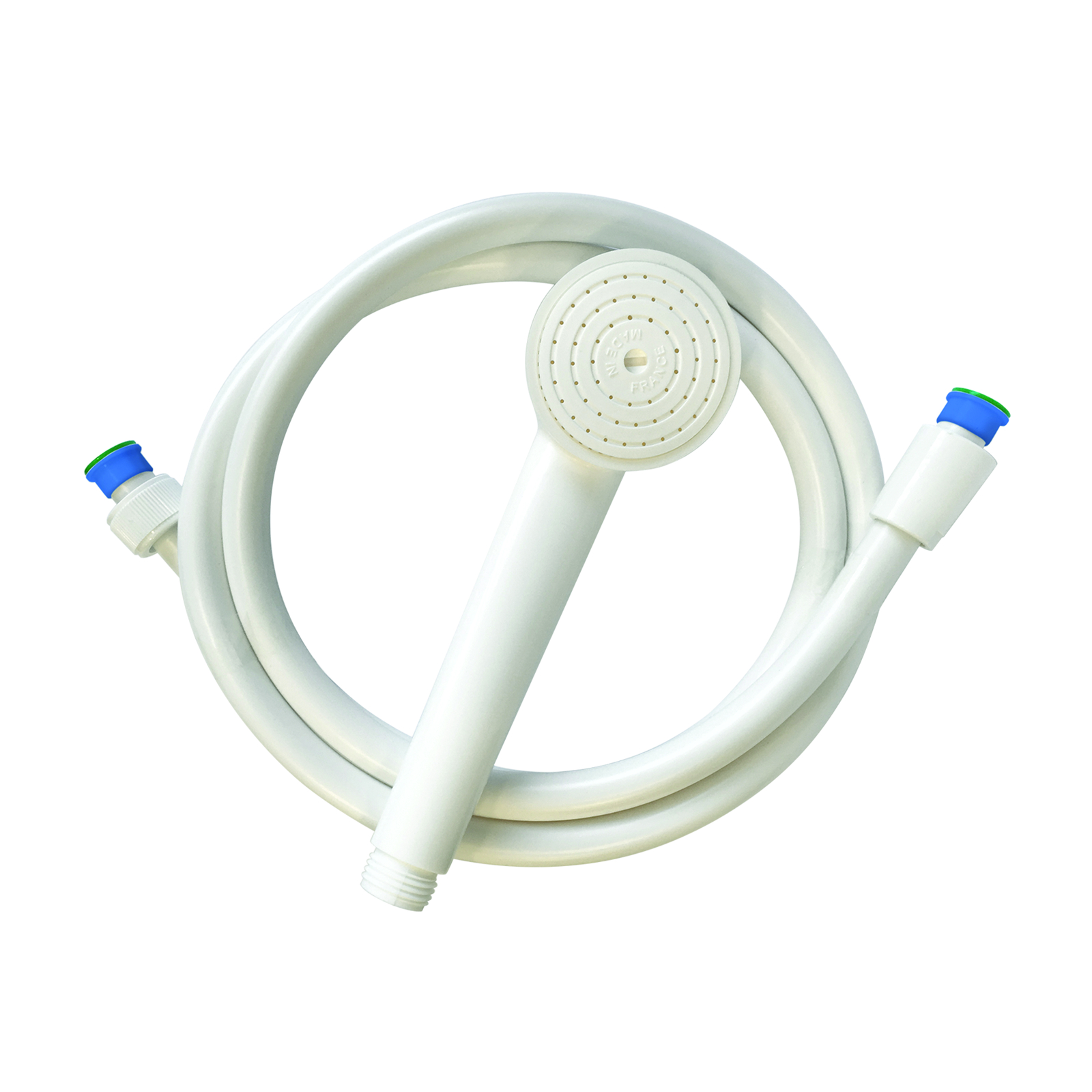 Kit jetable douchette et flexible anneau bleu 25 pièces SANIFIRST - 75864