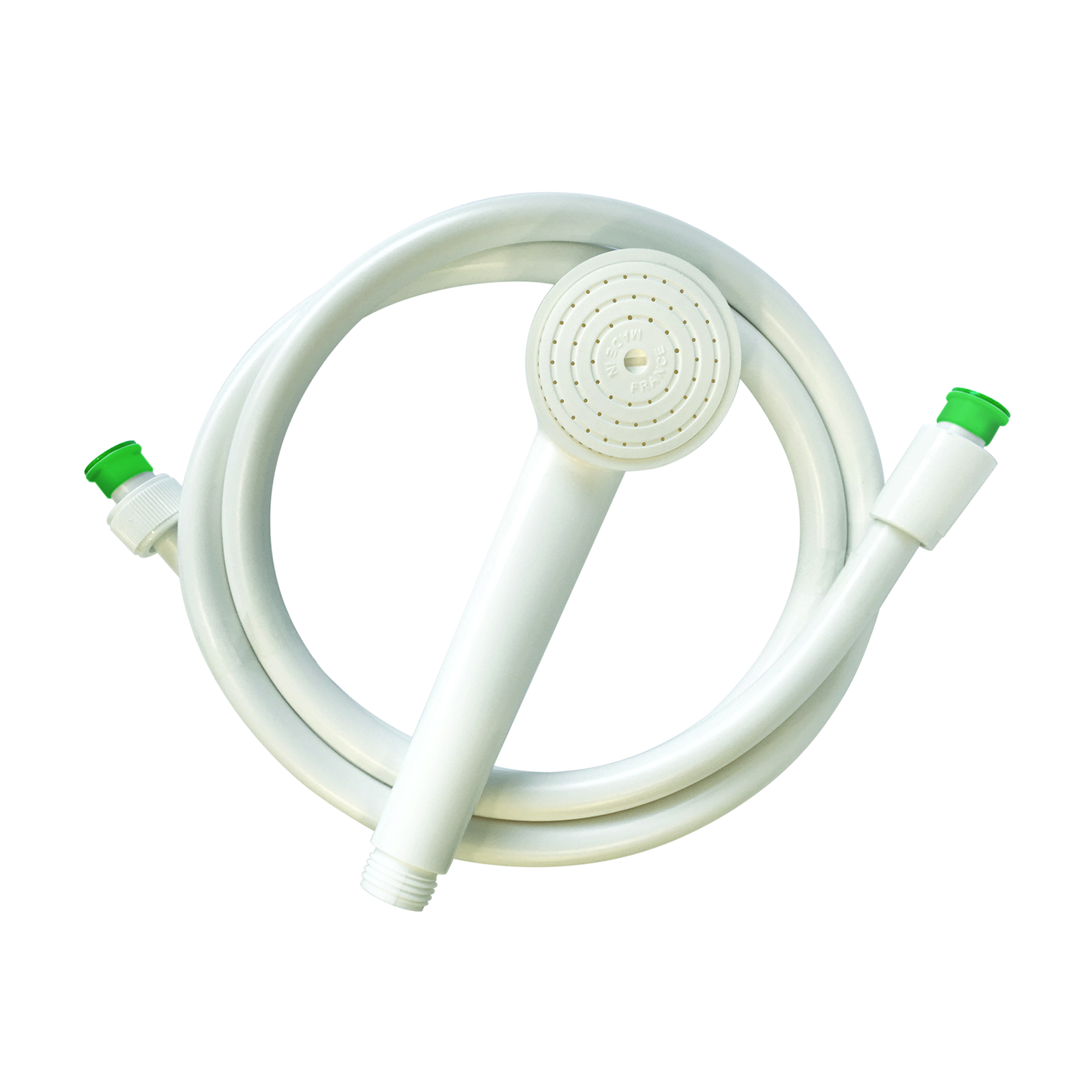 Kit jetable douchette et flexible anneau vert lot 25 pièces SANIFIRST - 75865