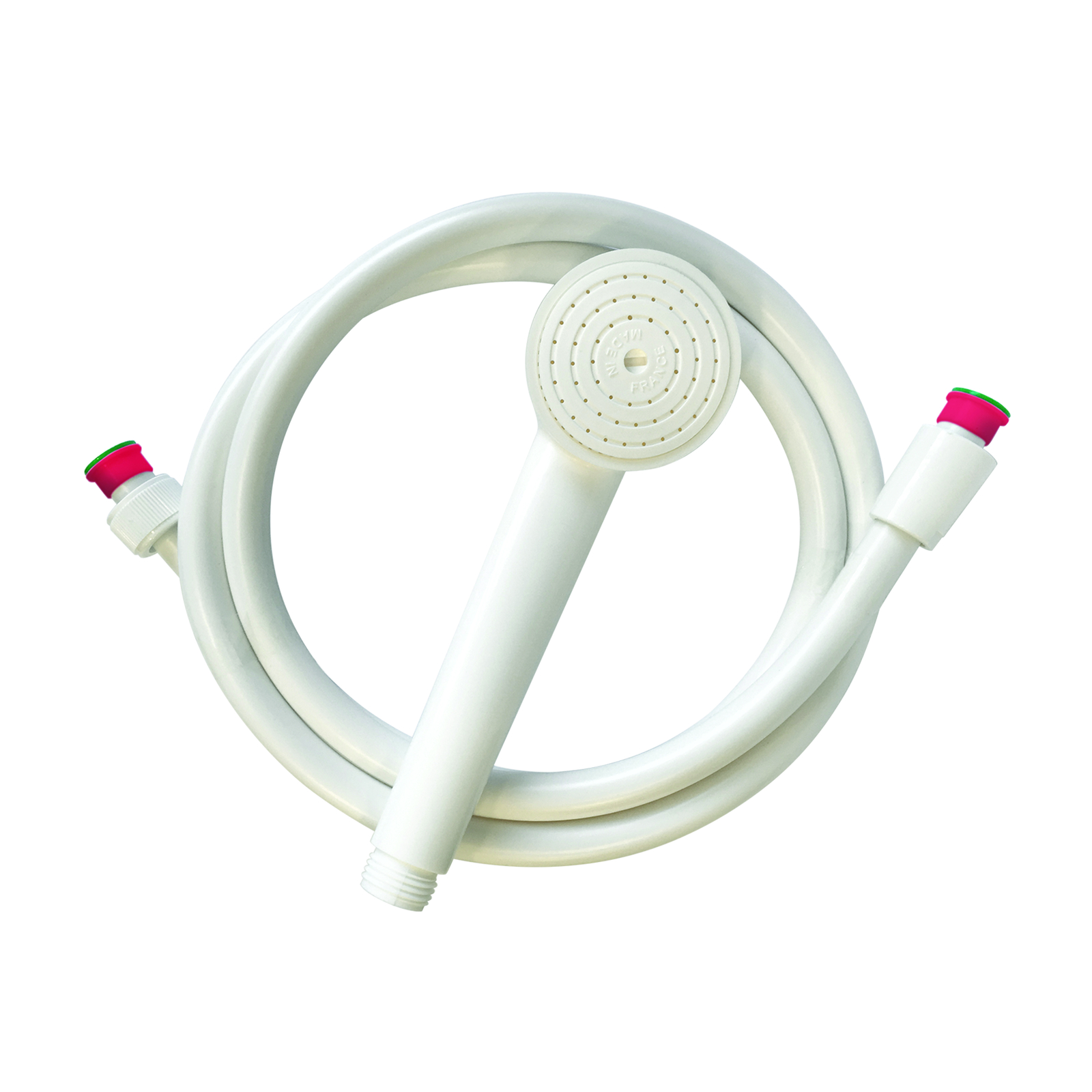Kit jetable douchette et flexible anneau rouge x25 SANIFIRST - 75866