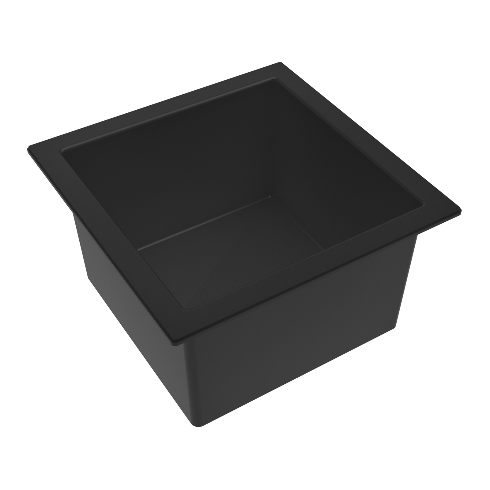 Bac évacuation simple 30x30 cm sans trop-plein noir avec grille amovible SANIFIRST - 77013