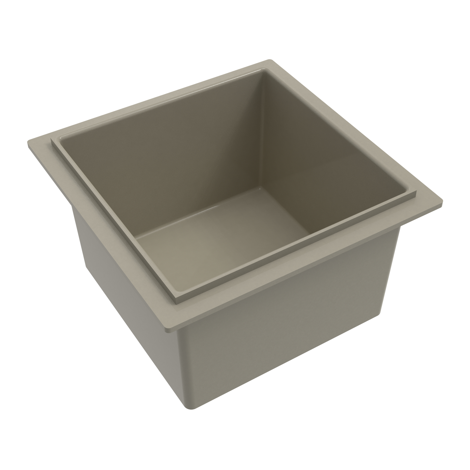 Bac évacuation simple gris 30x30 cm sans trop-plein SANIFIRST - 77016