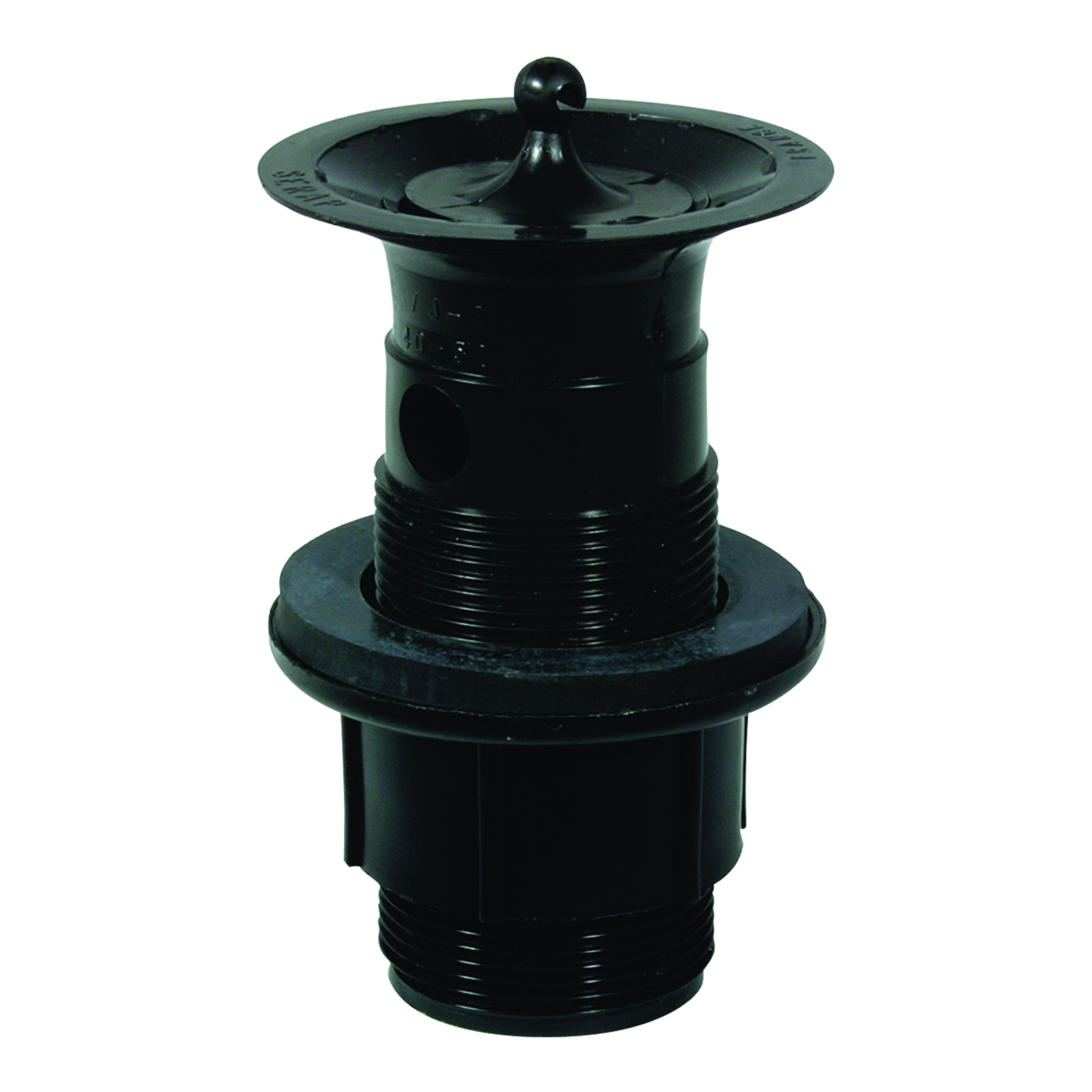 Bonde vidage à lanterne ø 40 mm avec écrou sécurité noir 130 mm SANIFIRST - 77071