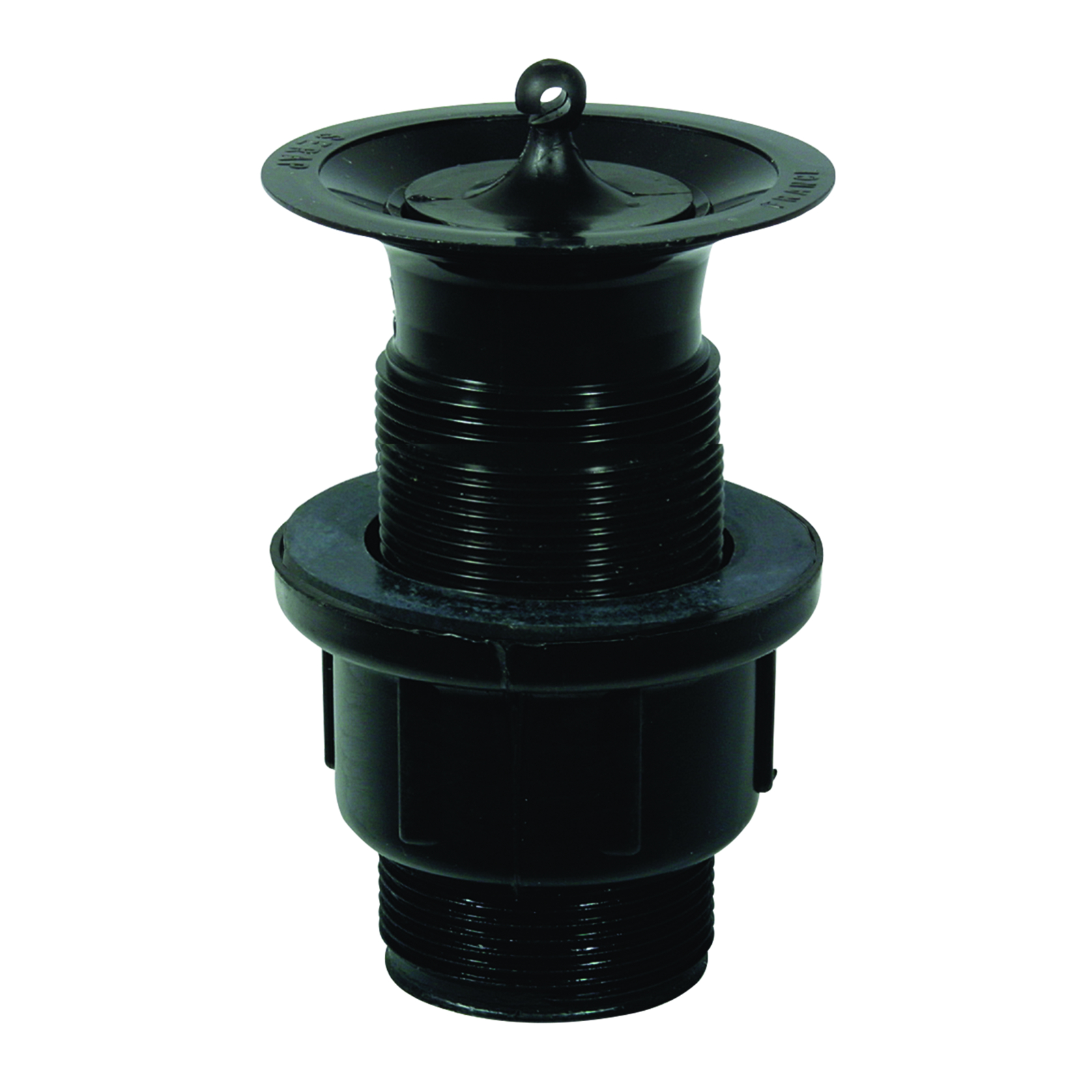 Bonde vidage 40 mm sans lanterne avec écrou sécurité noir 98 mm SANIFIRST - 77072