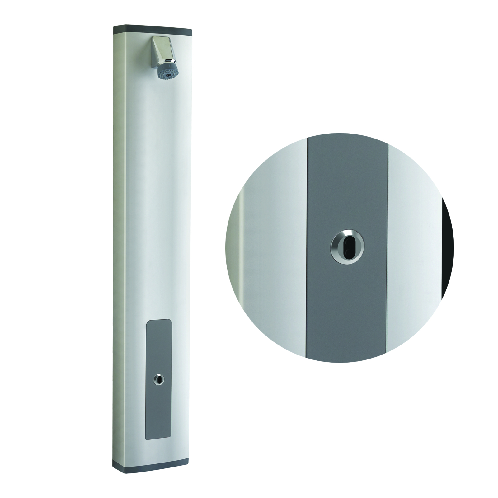 Robinet douche temporisé sans contact 30 s pile avec pomme fixe PRESTO - 88880