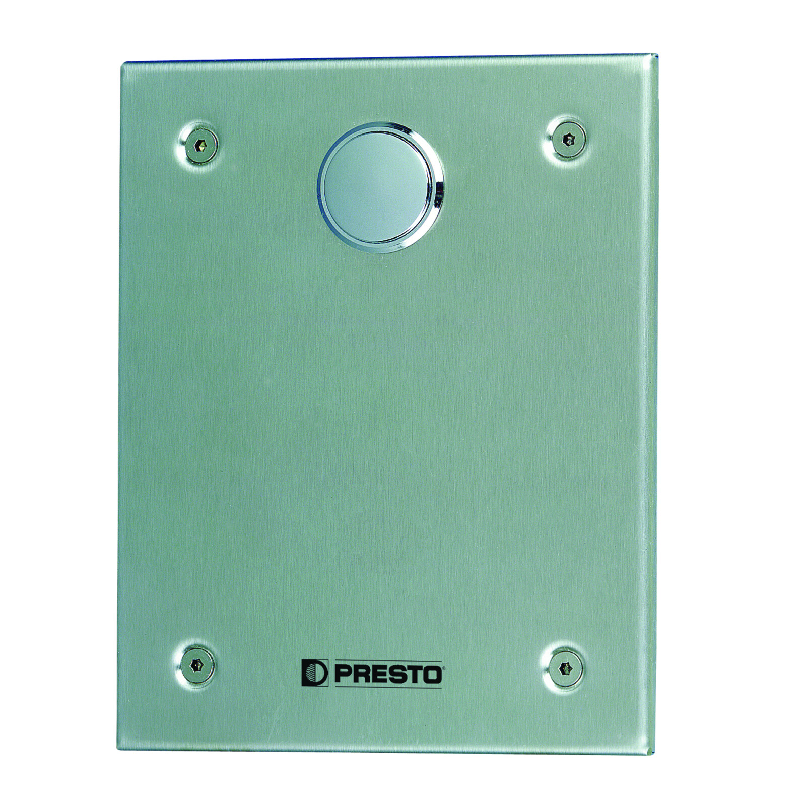 Face avant chasse directe mécanique temporisée P1000 E inox avec 4 vis PRESTO - 90044