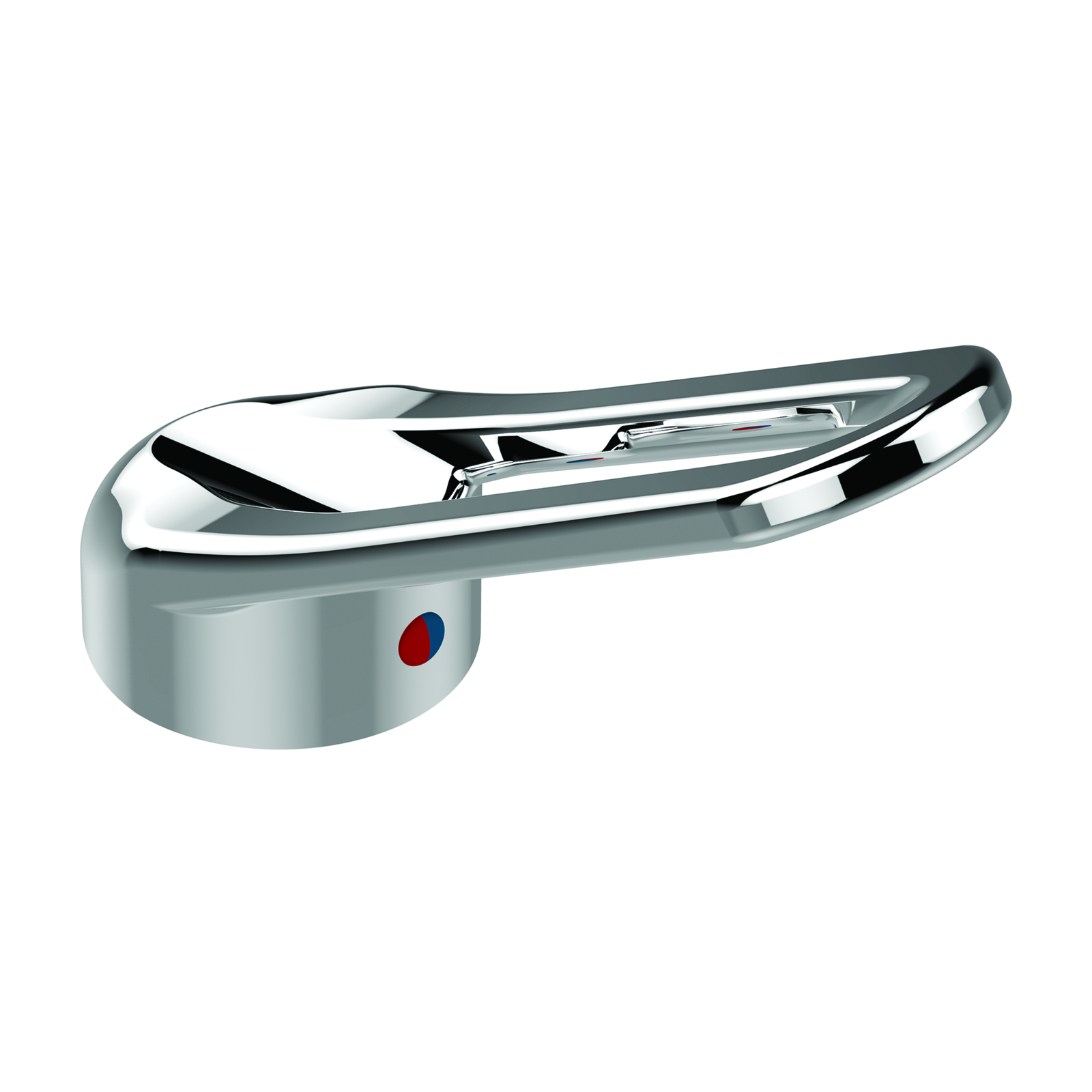 Manette longue ajourée chrome DEFY avec pion bicolore SANIFIRST - 93042